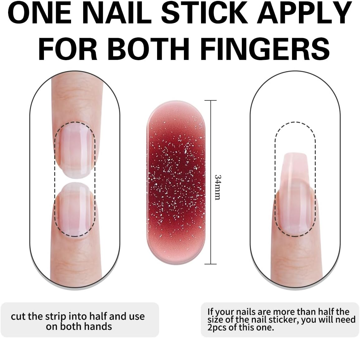 Semi Cured Gel Nail Strips 4th of July Patriotic Extra Long Salon-Quality Gel Nail Stickers Independence Day Long Lasting Nail Wraps for Women Short Nails (Liberalism P11) - Image 4