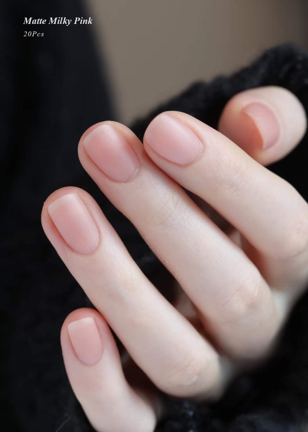 Semi Cured Gel Nail Strips (Matte Milky Pink), Translucent, 20 PCS Gel Nail Wraps, Stickers, UV Light Required, Salon Quality, Long Lasting - Image 2