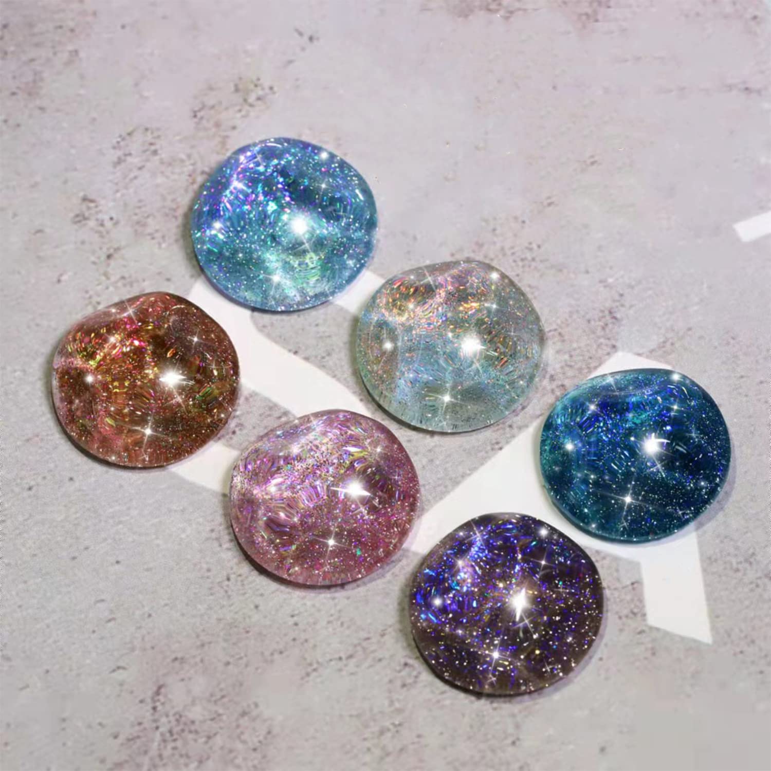 senvenski Diamond Gel Nail Polish- UV/LED Soak Off Nail Art Set with Fantasy Stars Glitter Reflective Crystal Galaxy Shining Starrily Color | Manicure Gift for Women Salon Home Use (CS1-004) - Image 4