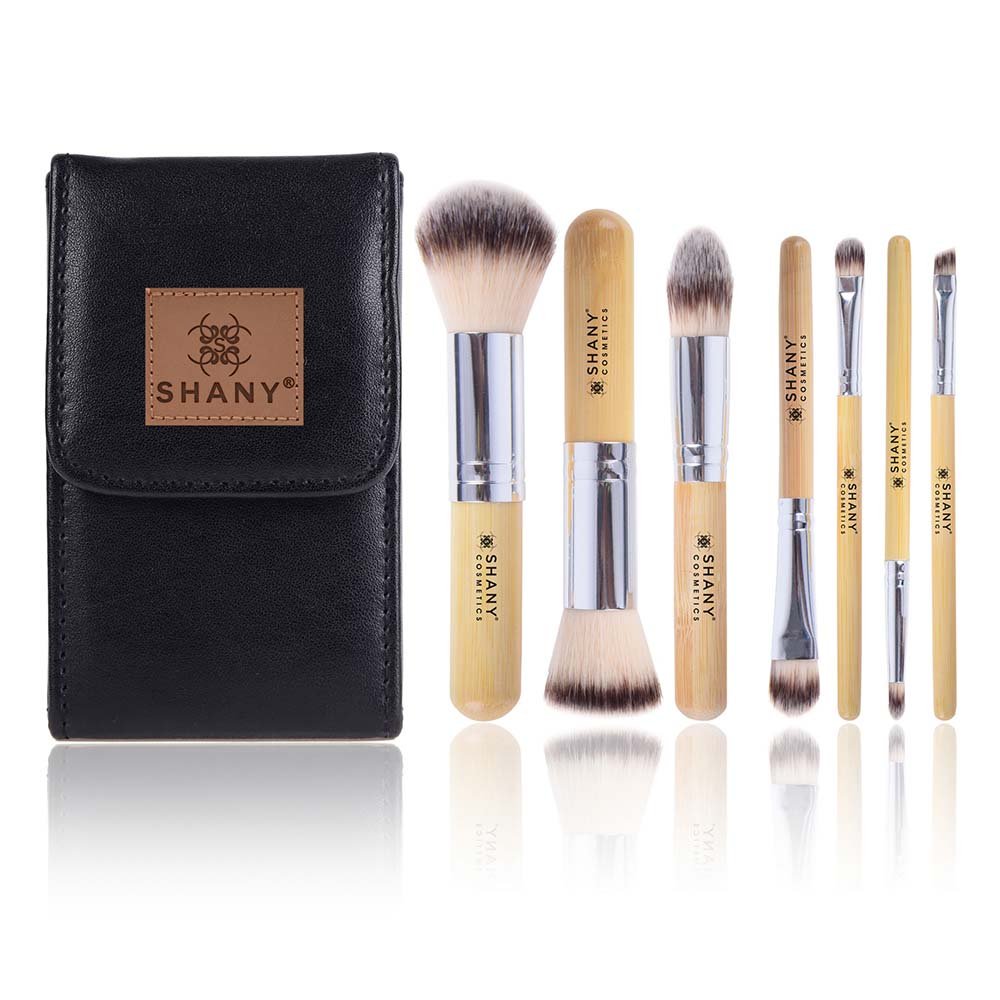 SHANY Makeup Brushes - I love Bamboo - 7pc Petite Pro Bamboo Make up brush set with cosmetics brush Carrying Case - Image 7