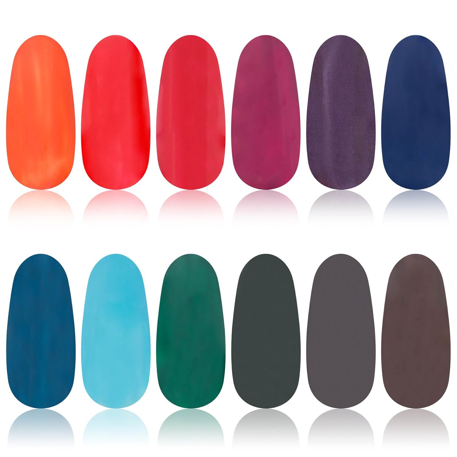 SHANY Nail Polish Set - Nail Lacquer Quick Dry, Full Size, Vibrant, Colorful, Trendy, Semi Glossy, Shimmery, Matte Nail Polish Set - 12 Colors - Funky Collection - Image 2