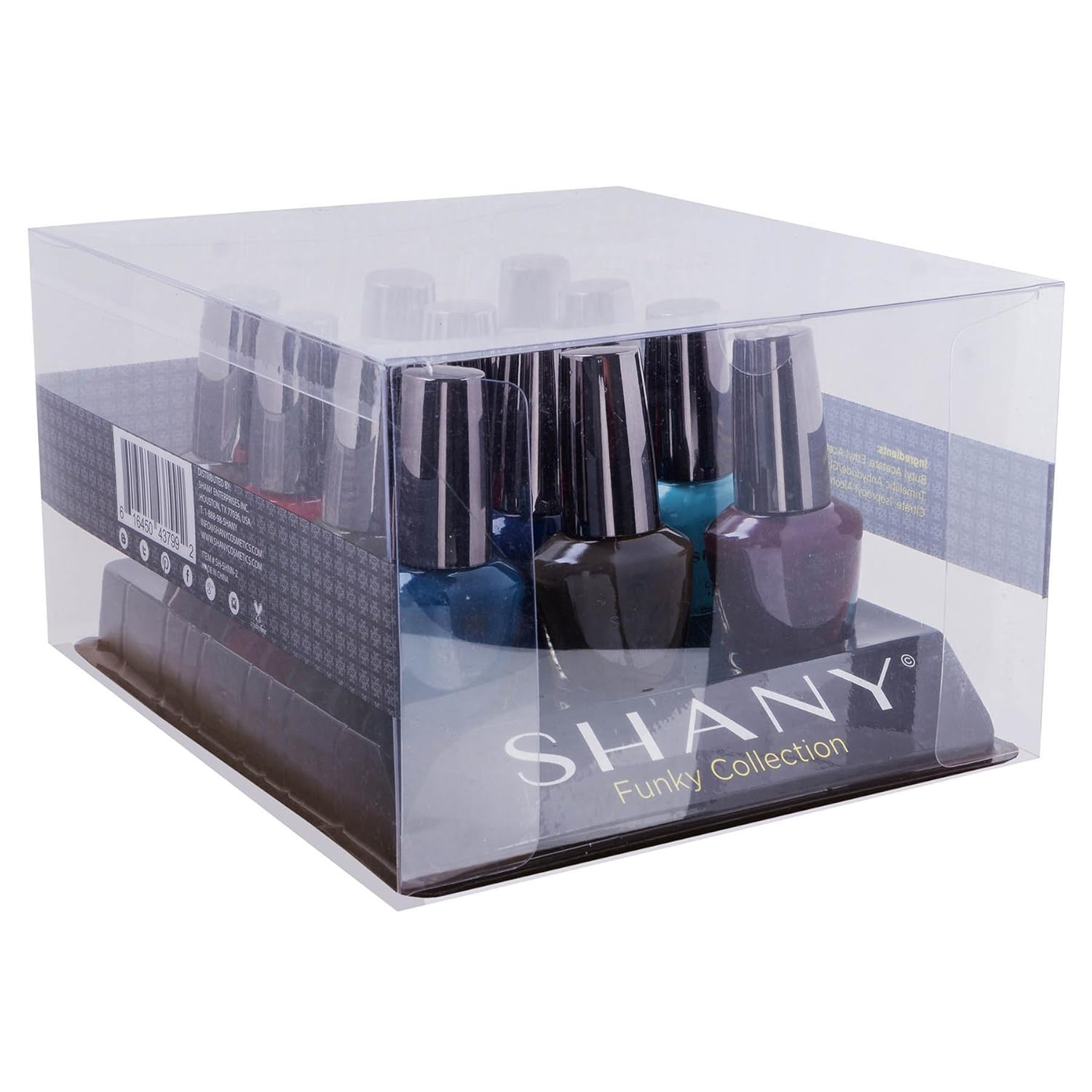 SHANY Nail Polish Set - Nail Lacquer Quick Dry, Full Size, Vibrant, Colorful, Trendy, Semi Glossy, Shimmery, Matte Nail Polish Set - 12 Colors - Funky Collection - Image 9