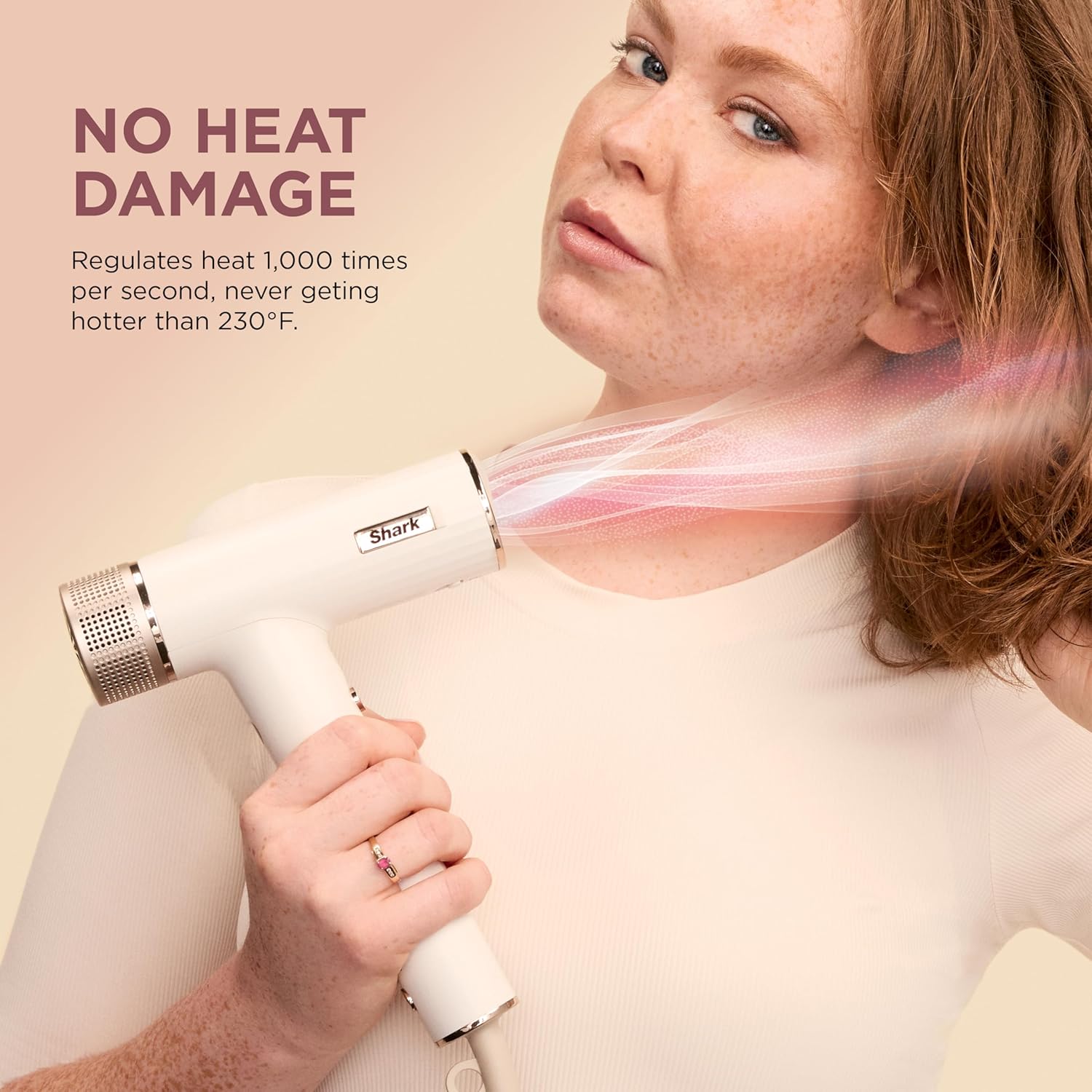 Shark SpeedStyle Essential High-Velocity Dryer with Concentrator, Lightweight, Ionic, No Heat Damage, Best for Straight and Wavy Hair, Silk HD301 - Image 3