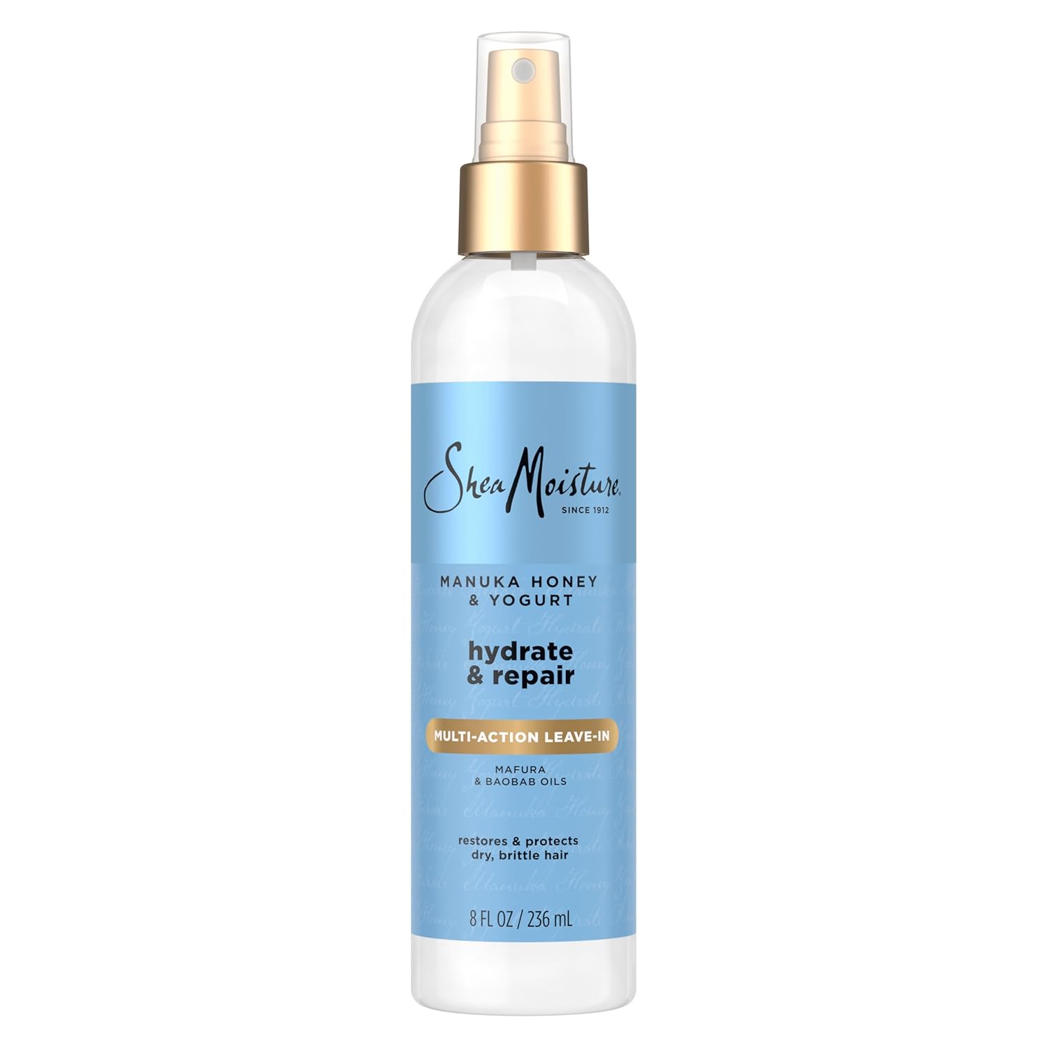 SheaMoisture Multi-Action Leave-In Conditioner Manuka Honey and Yogurt for Damaged Hair Sulfate Free Conditioner Spray 8 oz