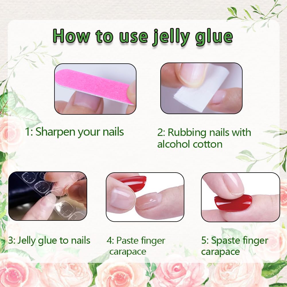 Short Square Press on Nails Fresh Mint Green Cat Eye Fake Nails Pale Green Acrylic False Nails Press ons Glossy Artificial Stick on Nail for Women Girls 24Pcs - Image 7