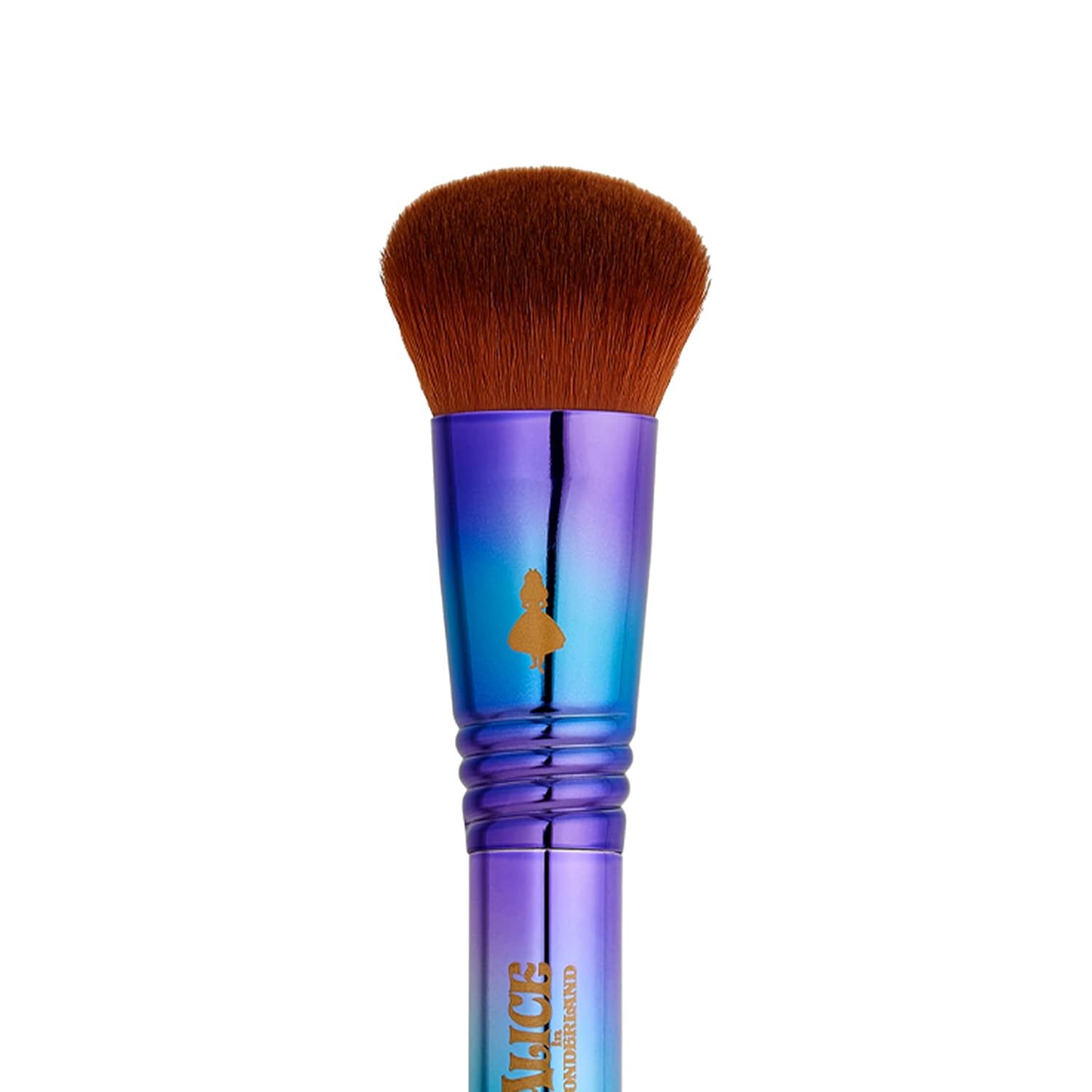 Sigma Beauty and Disney Makeup Brushes - Alice in Wonderland Brush Set - Includes 2 Face Brushes and 3 Eye Shadow Brushes - Hypoallergenic Brush Set for Seamless Blending and Application + Beauty Bag - Image 5
