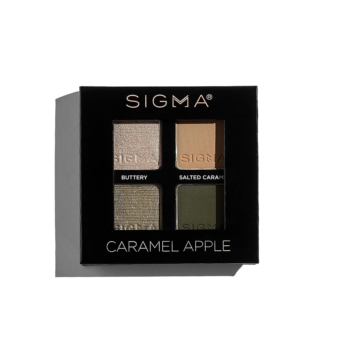 Sigma Beauty Quad Eyeshadow Palette – Makeup Eyeshadow Quad with a Buttery Soft Formula and Buildable, Blendable Shades for a Flawless Eye Look, Designed for All Day Wear (Caramel Apple) - Image 9