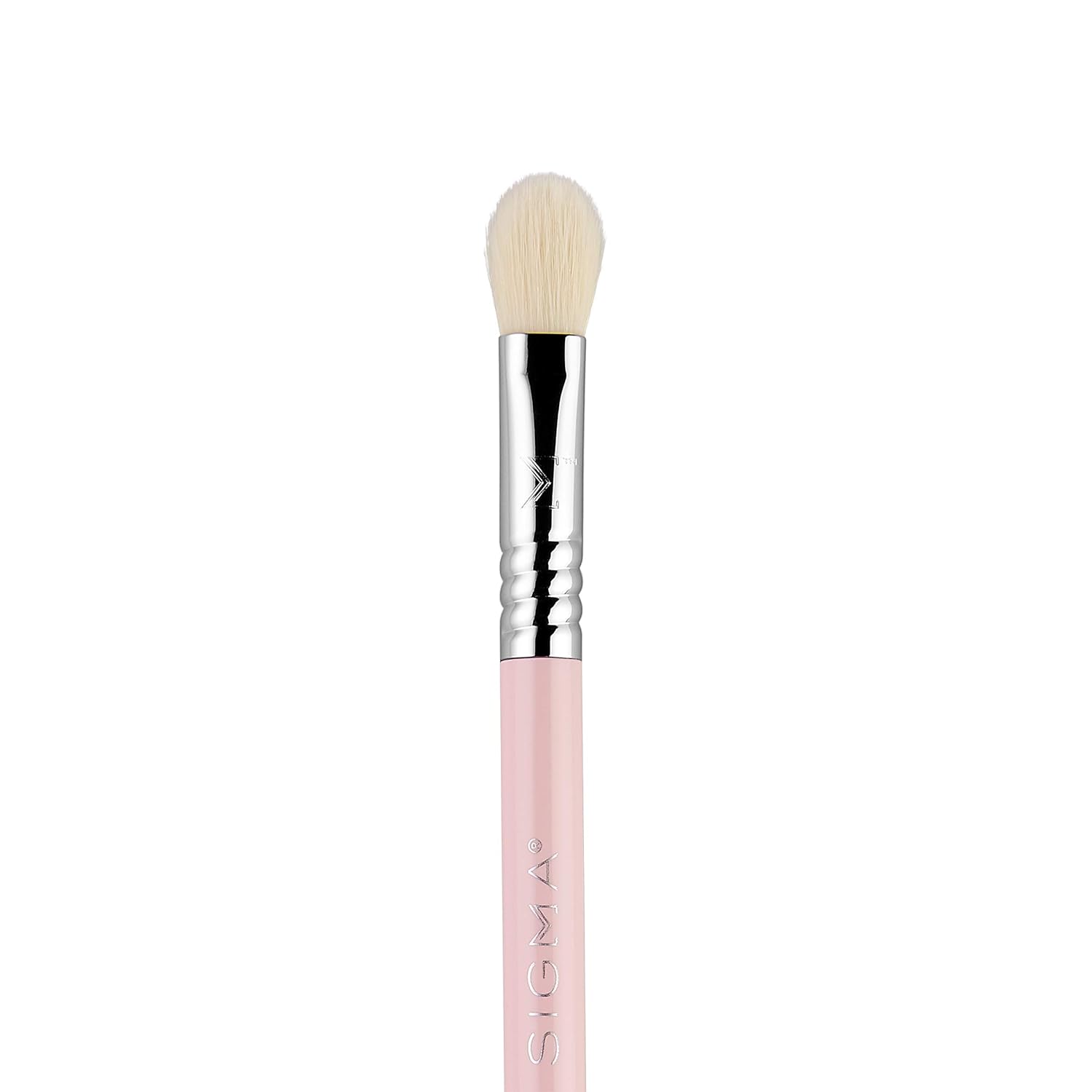 Sigma Beauty Travel Essential Trio - Makeup Brush Set for Foundation Powder Eyeshadow - 3 Tool Brushes with Brush Tin Holder - - Skin Safe, Vegan Makeup Brushes for Travel - Light Pink - Image 5