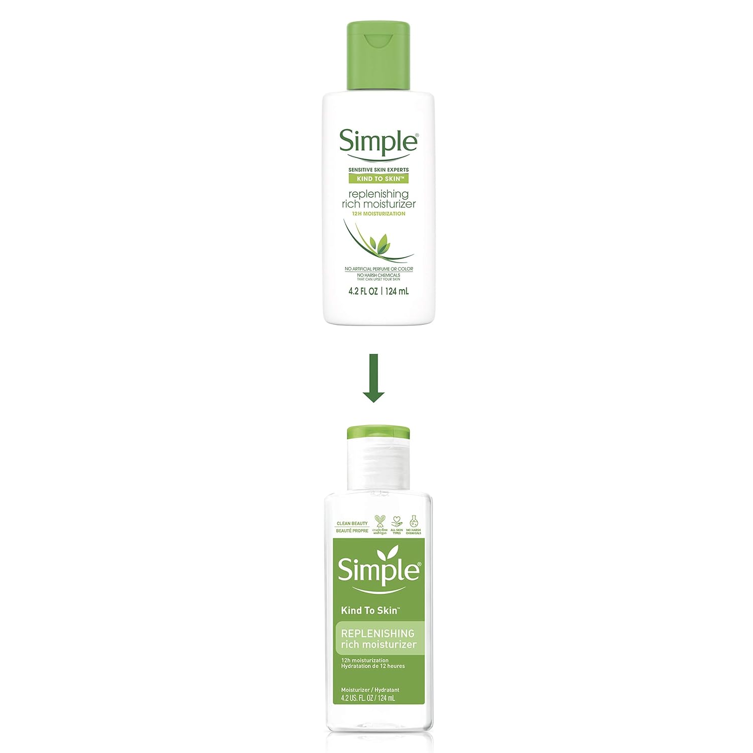 Simple Kind to Skin Face Moisturizer For Sensitive Skin Replenishing Rich 12-Hour Moisturization for All Skin Types 4.2 oz - Image 6