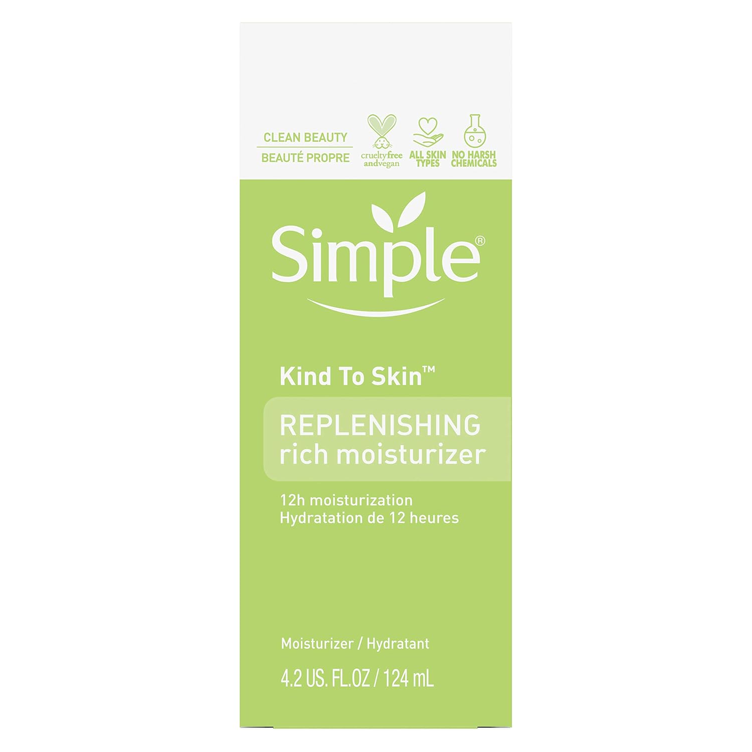 Simple Kind to Skin Face Moisturizer For Sensitive Skin Replenishing Rich 12-Hour Moisturization for All Skin Types 4.2 oz - Image 3