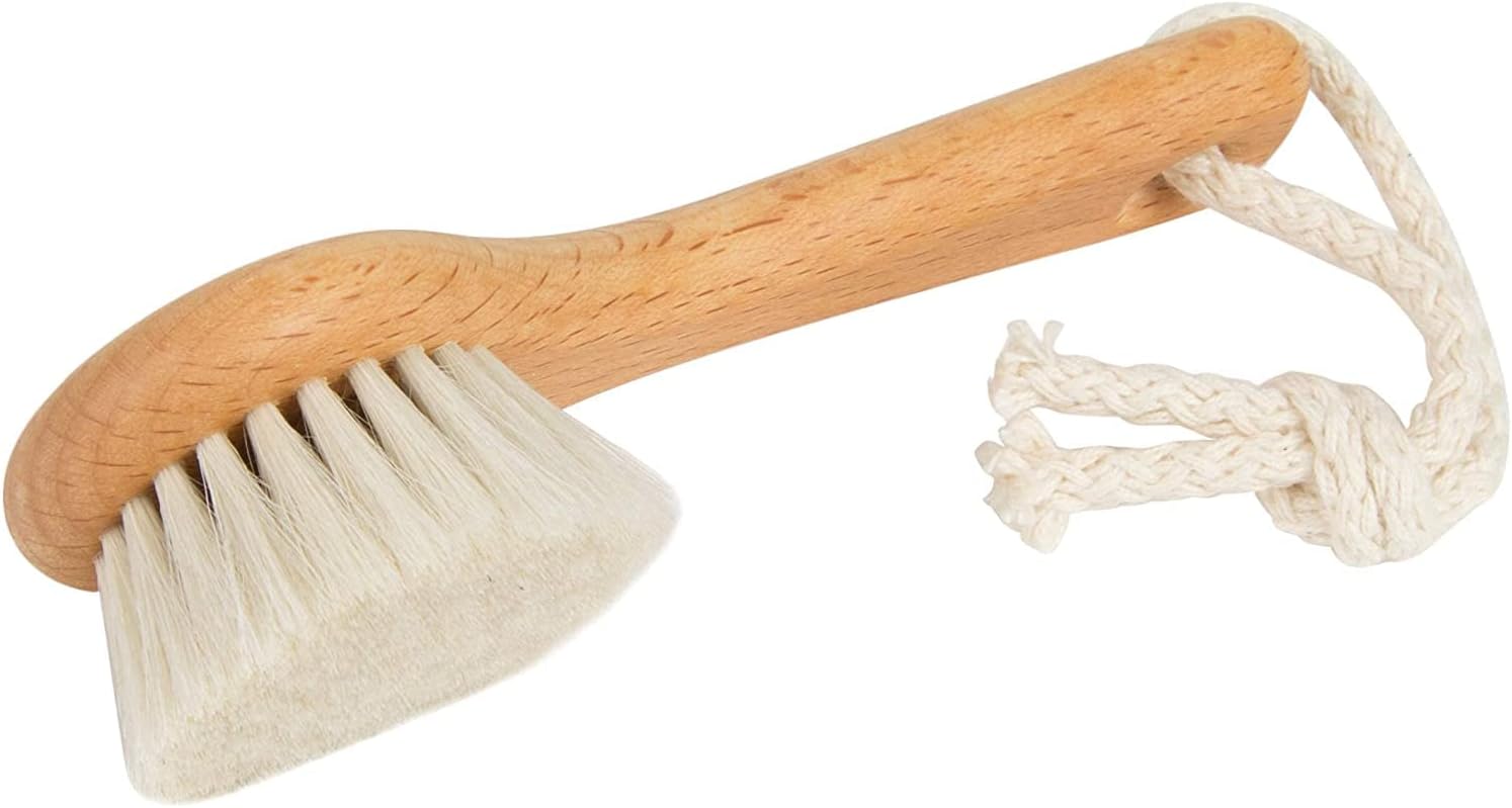 Since 1869 Hand Made in Germany - Sustainable Exfoliating Face Brush, Scrub Cleansing Brush, Exfoliates Skin to Help Reduce Flaking, Fine Lines, Supports Glowing Complexion (Medium Horse Hair Bristle) - Image 6