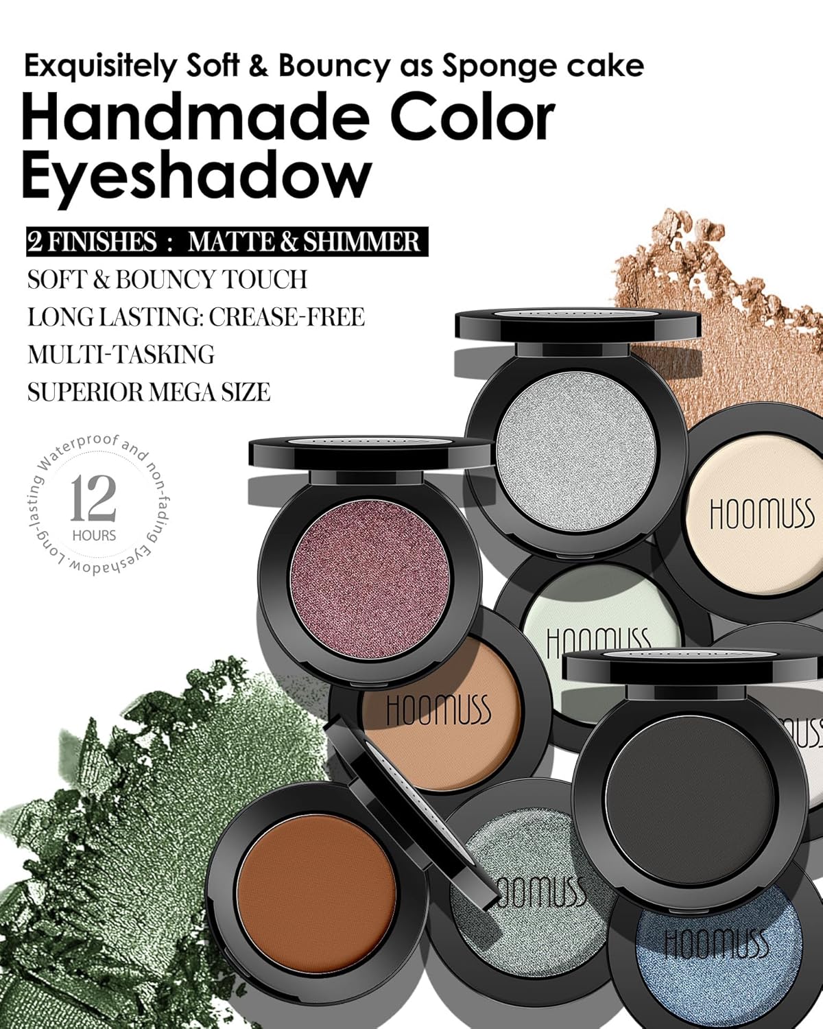 Single Coral Eyeshadow Matte, Handmade Pressed Eyeshadow Palette, Long Lasting With No Creasing, Intense Color Pigmented Orange Eye Shadow (Rich Coral) - Image 5