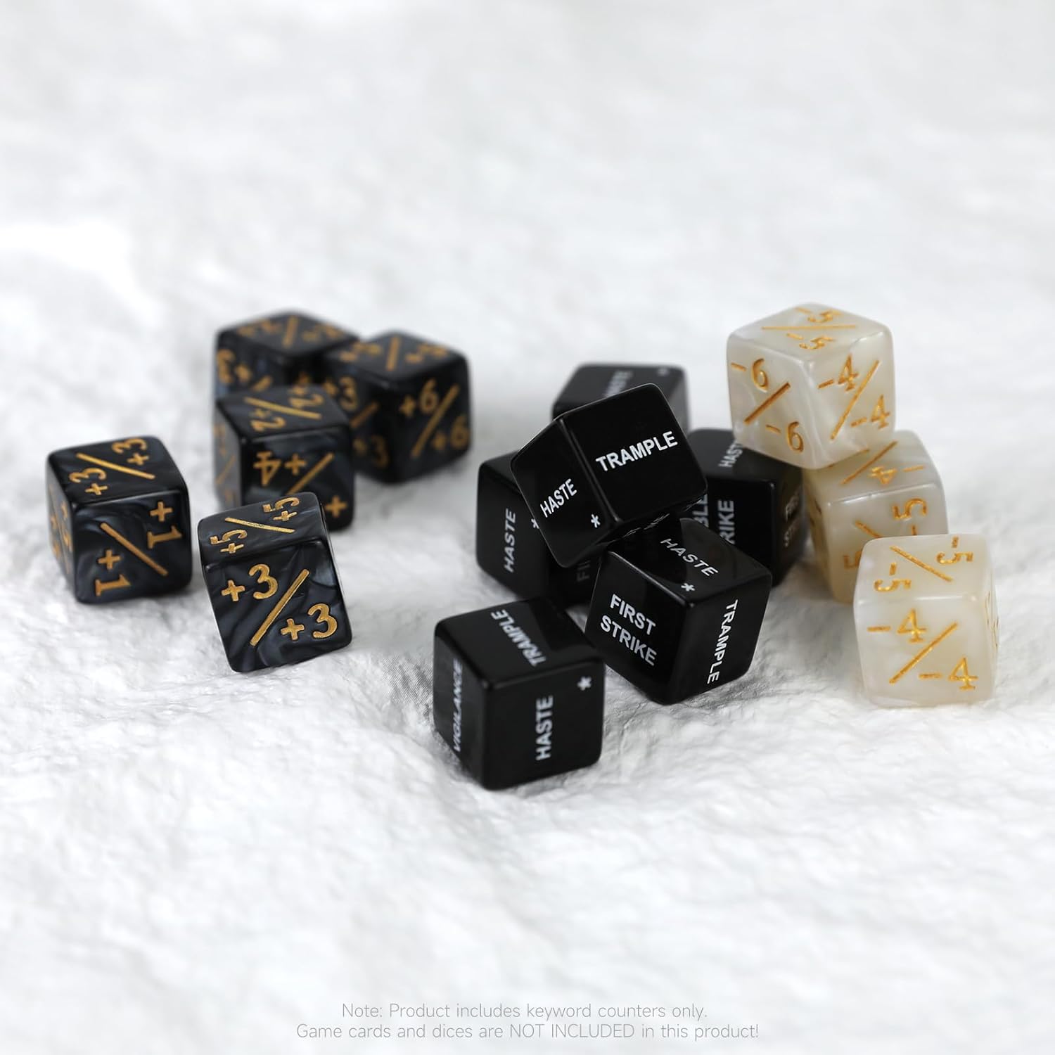 SIXPOINTS 50PCS MTG Dice Abilities Keywords Counter Counters Bulk Creature Stats Buff Tokens Dice & D20 Dice Set for Magic The Gathering, MTG, TCG, Card Games Accessories - Image 6