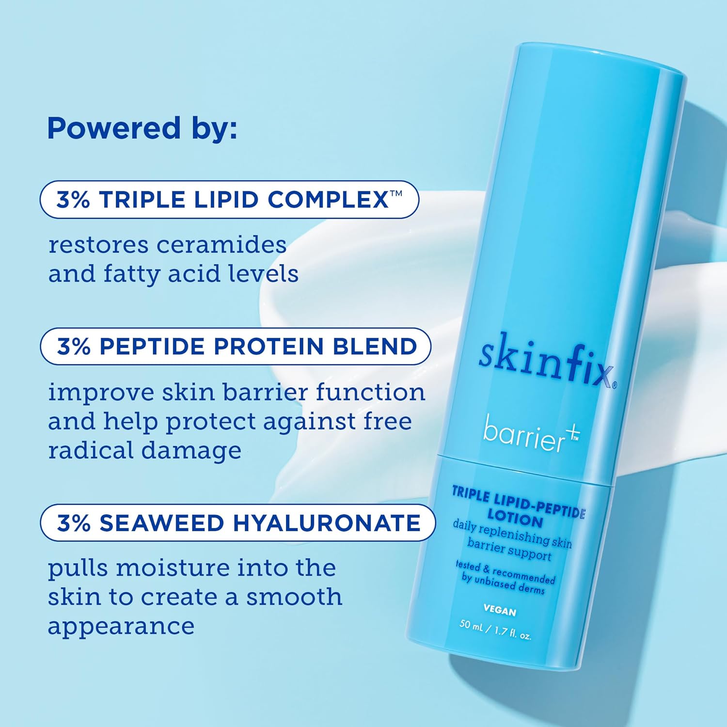 Skinfix Barrier+ Triple Lipid-Peptide Lotion: Lightweight, Hydrating Lotion To Help Rescue & Repair The Skin Barrier, 1.7 Fl Oz - Image 3