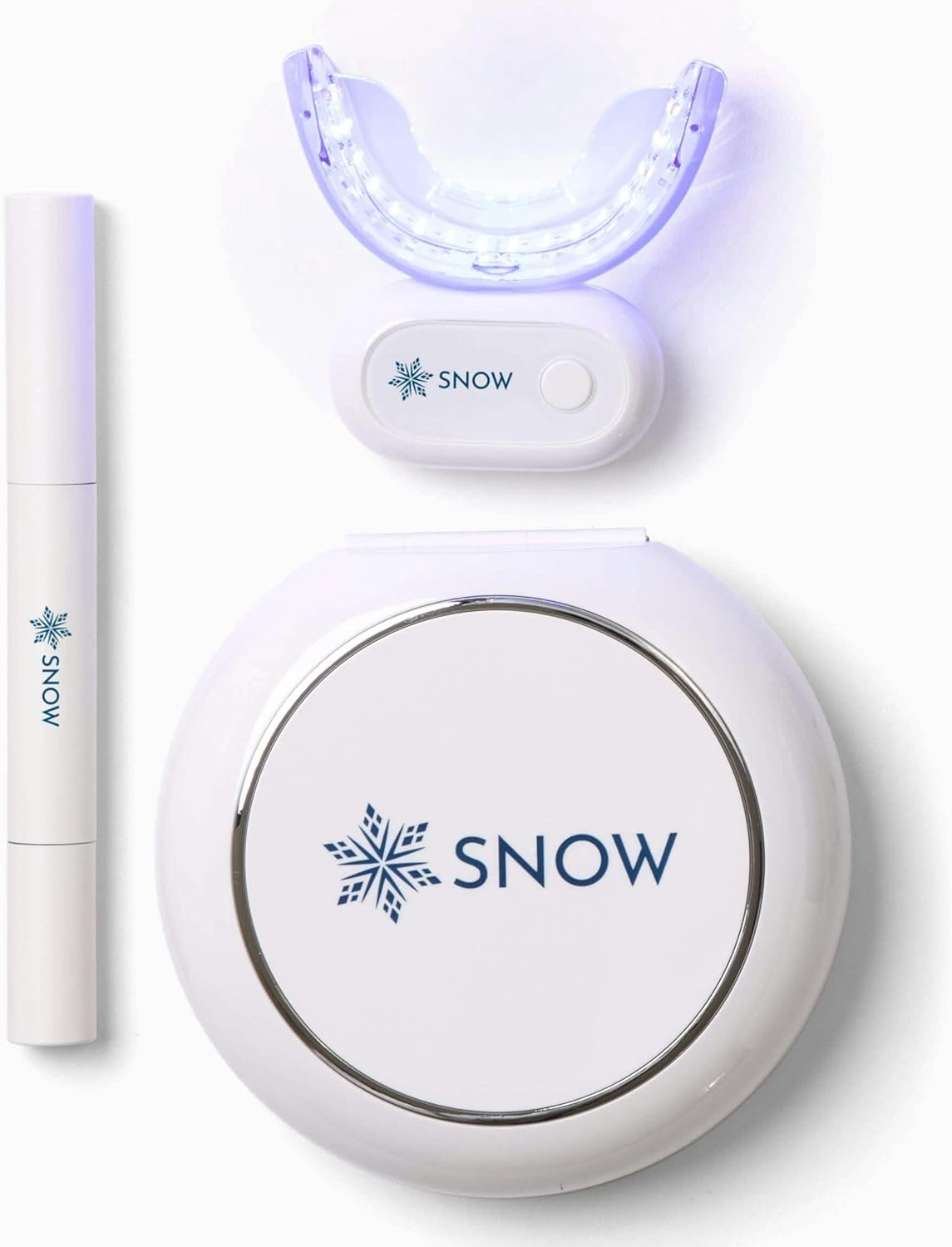 Snow Teeth Whitening Kit - Snow Teeth Whitening Serum and LED Mouthpiece Whitener, Formulated with Hydroxyapatite, Good for 6 Months - Wireless Kit with 3 Wands - Image 8