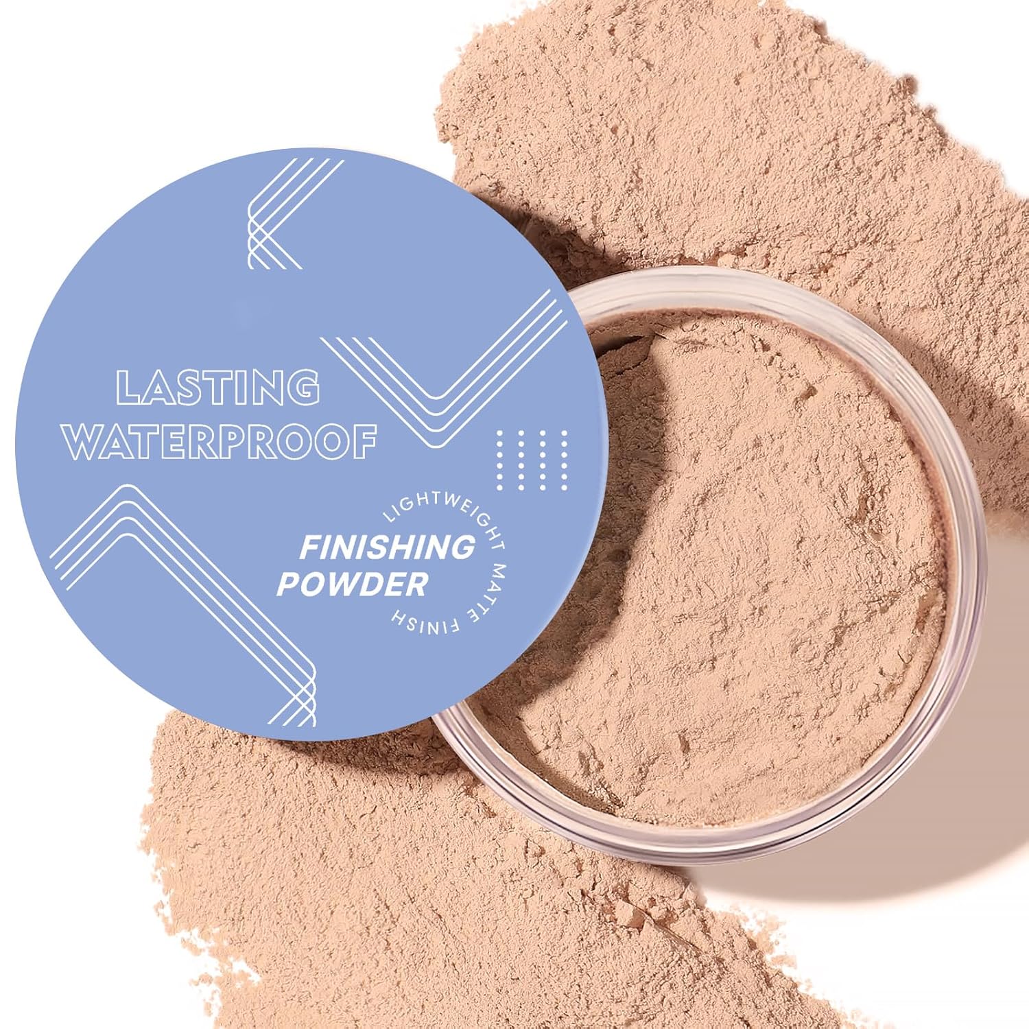 Soft Focus Loose Setting Powder Makeup,Oil Control Lightweight Matte Finishing Powder Foundation Makeup,Lasting Waterproof Face Powder Cruelty Free,Puff Included(NATURAL BEIGE)
