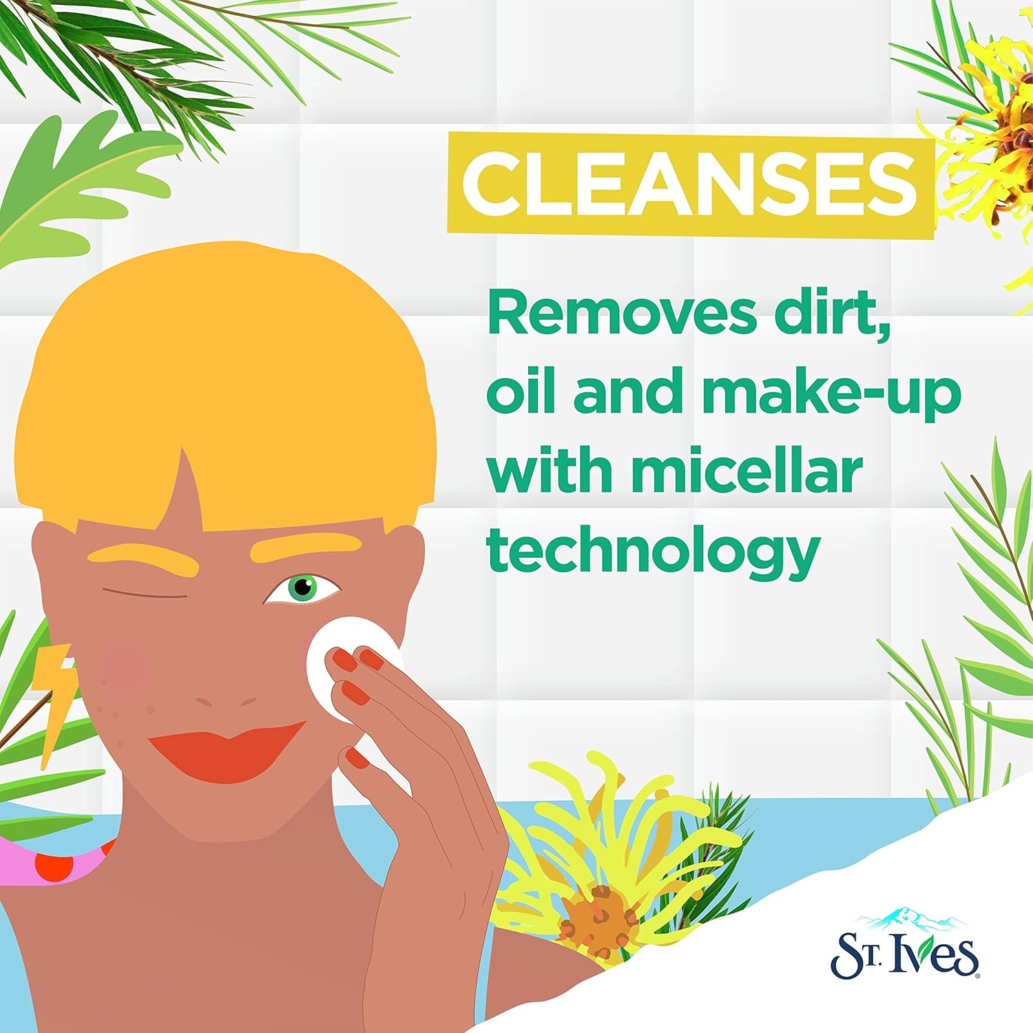 St.Ives Solutions 3-in-1 Face Toner For Combination to Oily and Acne Prone Skin Clear Skin Made with 100 percent Natural Tea Tree Extract, Vitamin B3, Micellar Water Technology, and Witch Hazel 8.5 oz - Image 8
