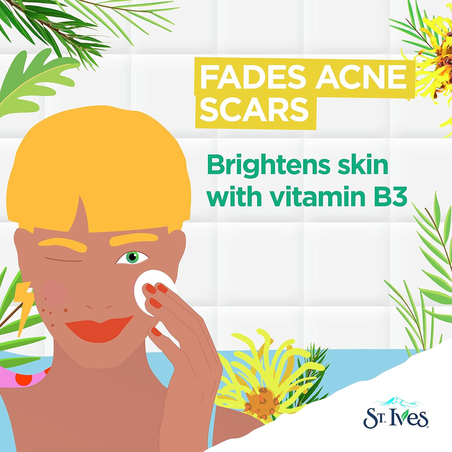 St.Ives Solutions 3-in-1 Face Toner For Combination to Oily and Acne Prone Skin Clear Skin Made with 100 percent Natural Tea Tree Extract, Vitamin B3, Micellar Water Technology, and Witch Hazel 8.5 oz - Image 6
