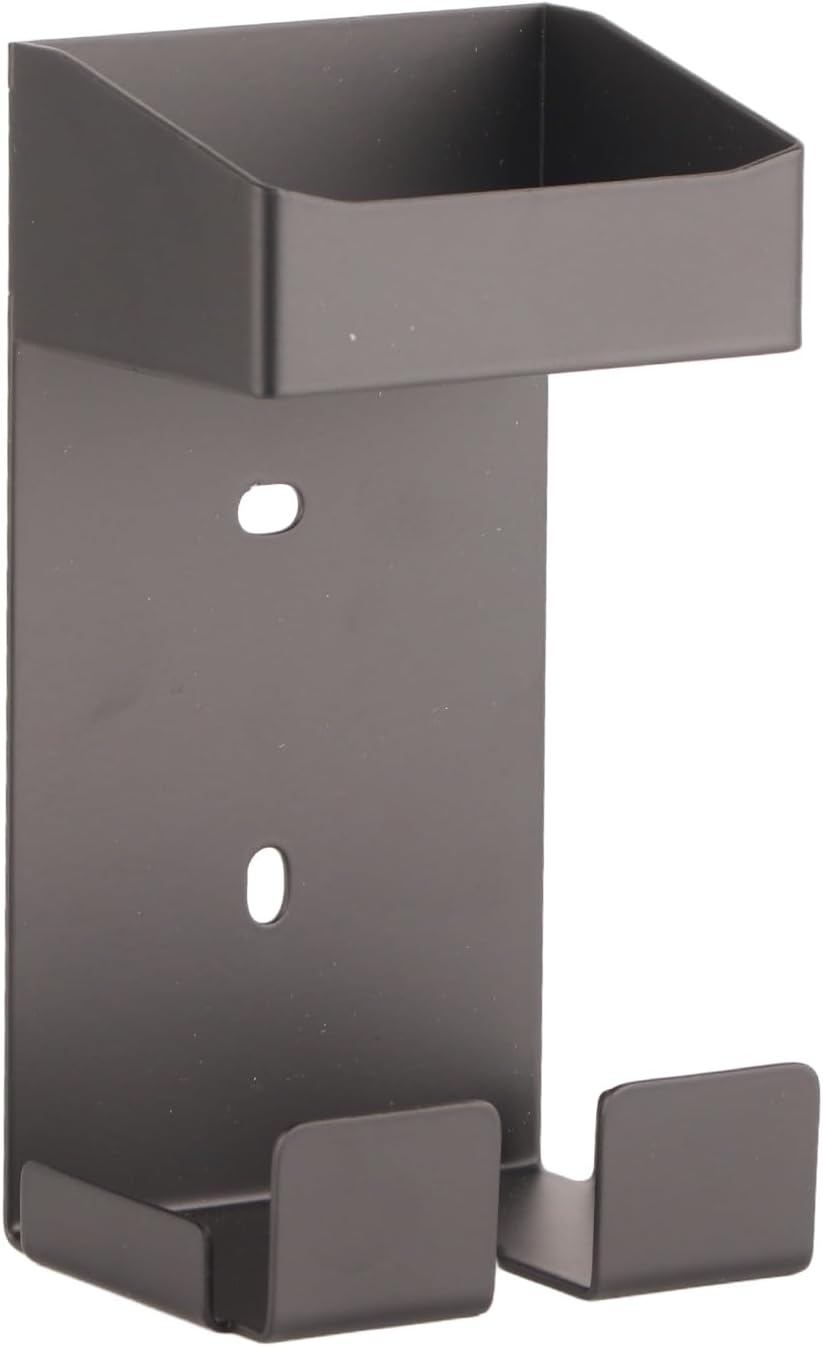 Stainless Steel Wall Mount Hair Dryer, Curling Iron and Styling Tool Organizer Basket - Image 5