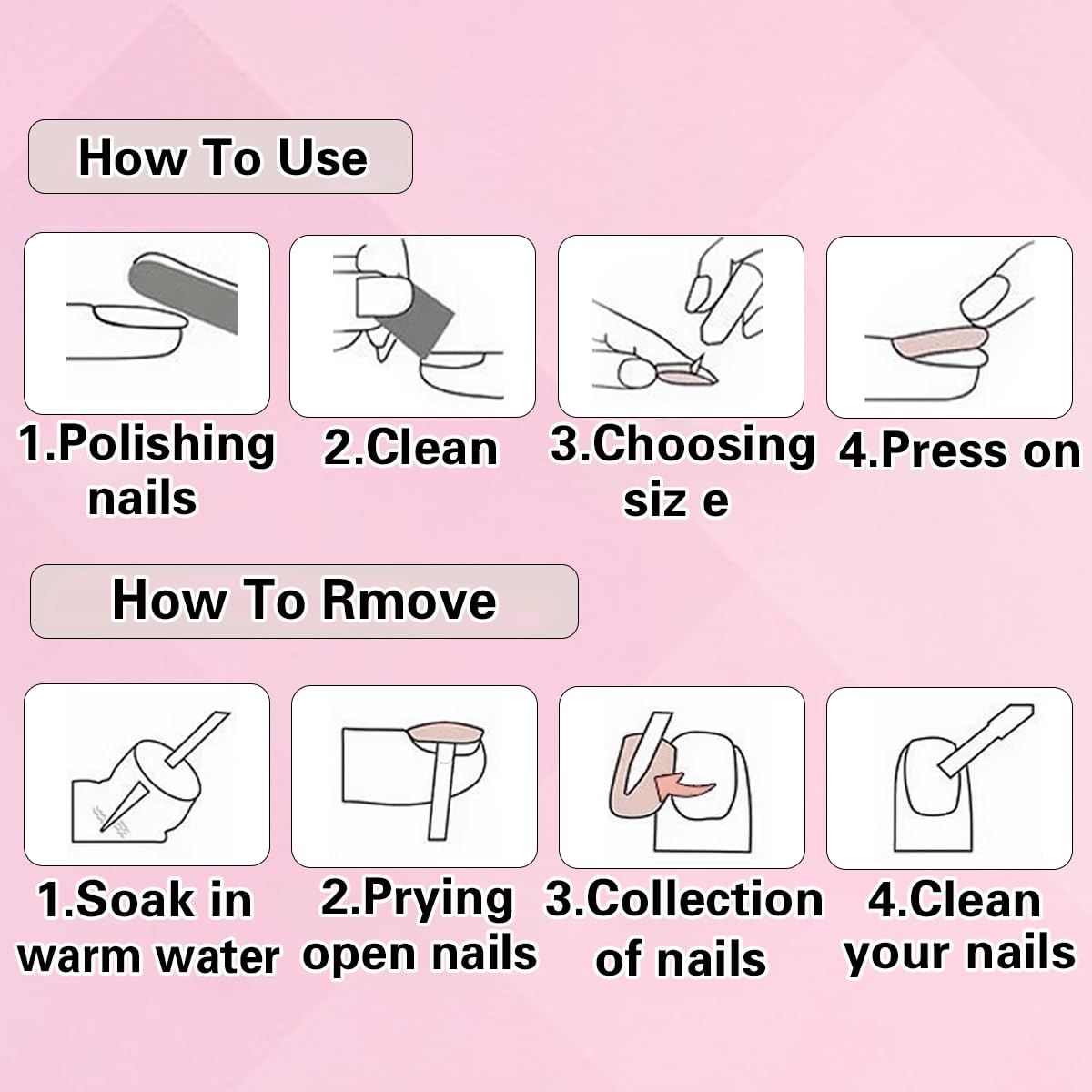 Stiletto Press on Nails Medium Long Black Brown Fake Nails Gothic Goth Witchy Glue on Nails Acrylic Gel Stick on Nails For Women False Nails Fantasy Wedding Birthday - Image 6