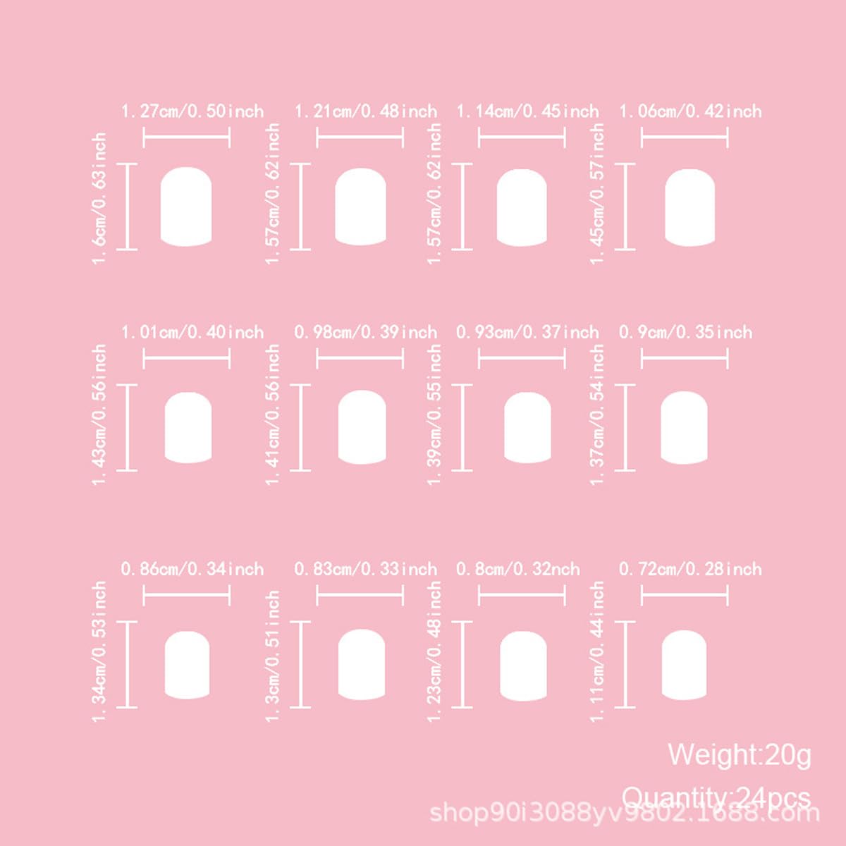 Summer Beach Press on Nails Short Square Fake Nails White False Nails Press ons with Starfish Turtle Design Reusable Artificial Nails Full Cover Glue on Nails Stick on Nails for Women Manicure 24 Pcs - Image 5