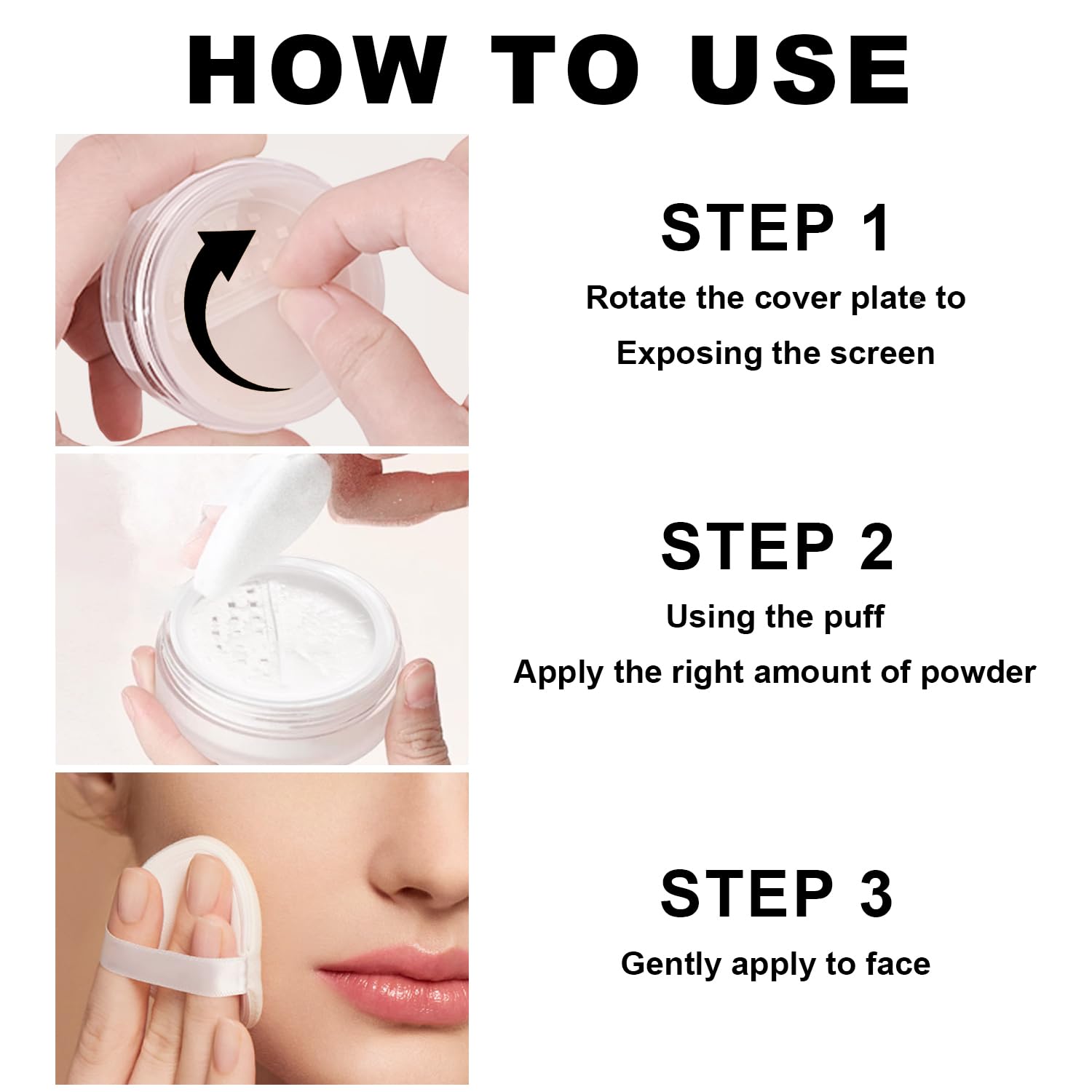 Sunscreen Mineral Powder Foundation, SPF 35, Talc-Free, Loose Powder Foundation, Buildable Lightweight Coverage, for Matte Base Makeup (#05 Fair Light Foundation Makeup) - Image 9