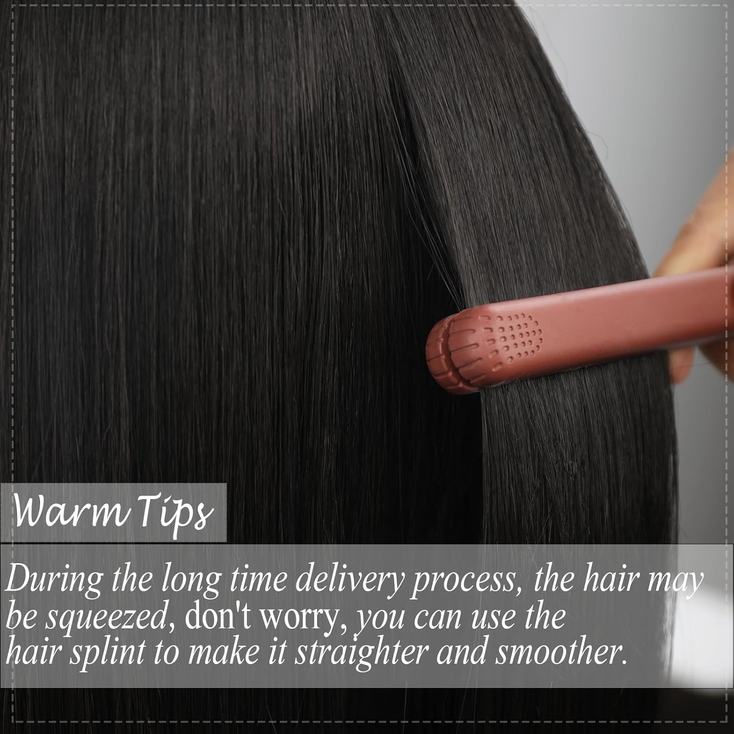 Synthetic Lace Front Wig 30inch Straight Synthetic Wig 13x4 HD Lace Long Straight Lace Front Wig Glueless for Women Pre Plucked with Baby Hair Heat Resistant Glueless Black Wig for Daily Use(2#) - Image 7