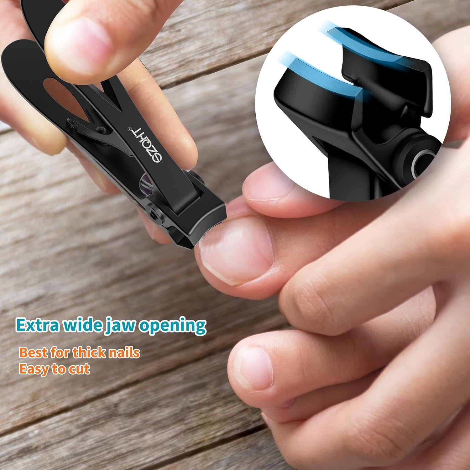 SZQHT Podiatrist Toenail Clippers Set, Professional Toe Nail Clippers for Thick & Ingrown Nails Cutter for Men,Women,Seniors,Heavy-Duty Manicure Set Pedicure Kit for Elder - Image 5