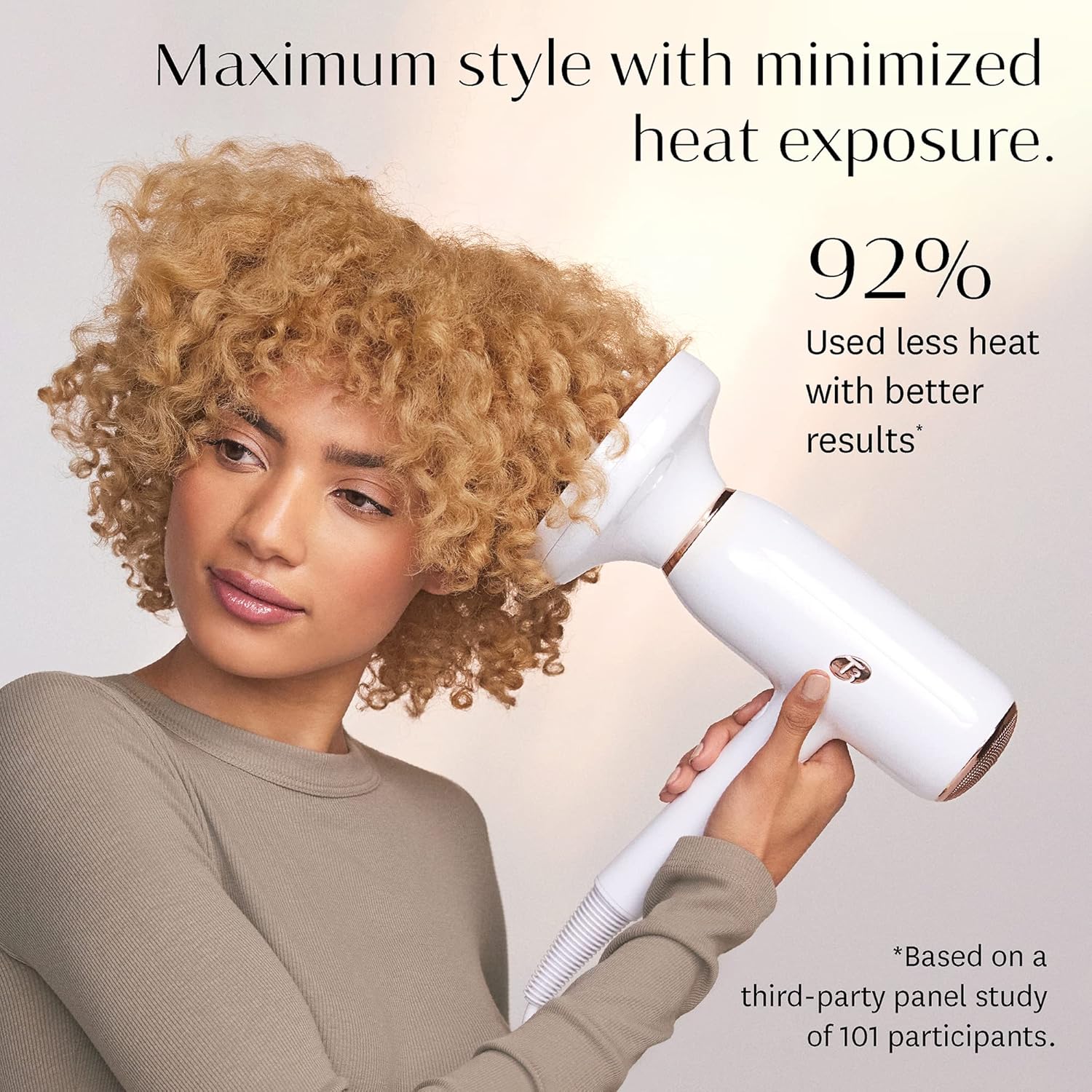 T3 Featherweight StyleMax Professional Ionic Hair Dryer with Custom Heat Automation & 4 Attachments,Fast Drying,Lightweight with 5 Heat & 3 Speed Settings,2 Concentrators,Diffuser & Smoothing Comb - Image 6