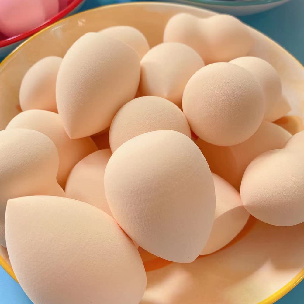 TCPENG® Makeup Sponge for Blending Liquid Foundation, Cream & Powder - Easy to Clean, Super Soft & Non Latex Beauty Blender Concealer Applicator (3 Pack Natural Color) - Image 5