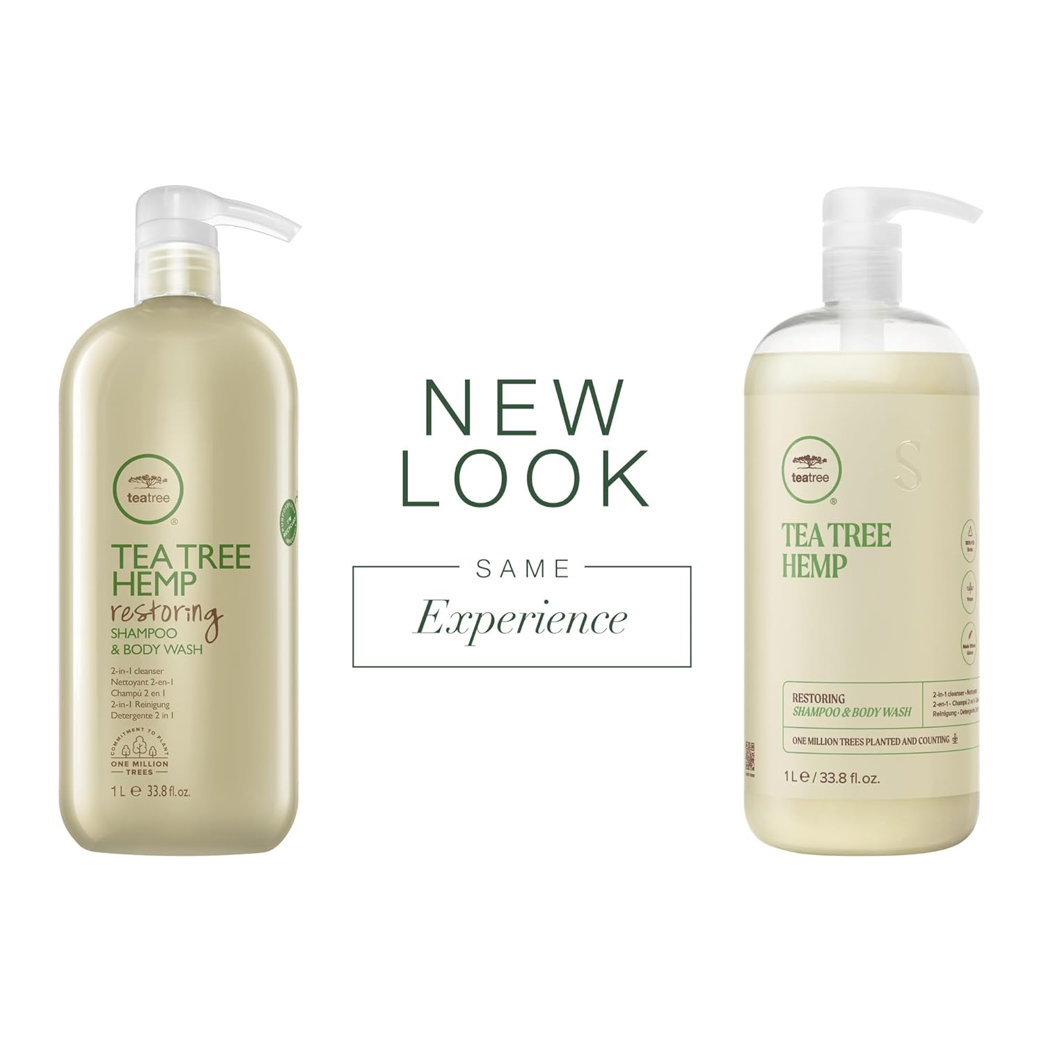 Tea Tree Hemp Restoring Shampoo & Body Wash, 2-in-1 Cleanser, For All Hair Types - Image 2