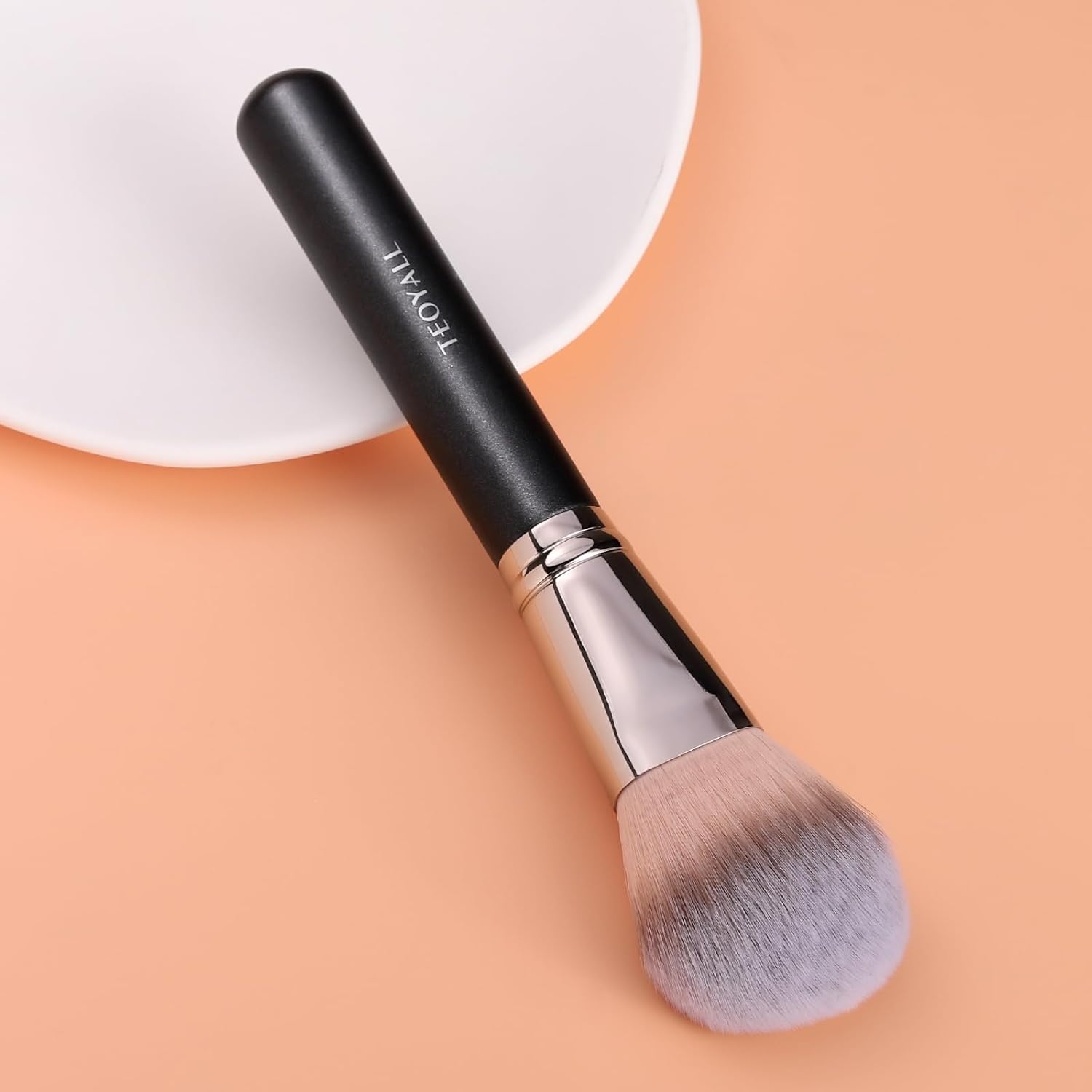 TEOYALL Setting Powder Brush, Ultra Plush Fluffy Synthetic Bristles Makeup Buffing Brush for All-Over Application With Bronzer Foundation - Image 6