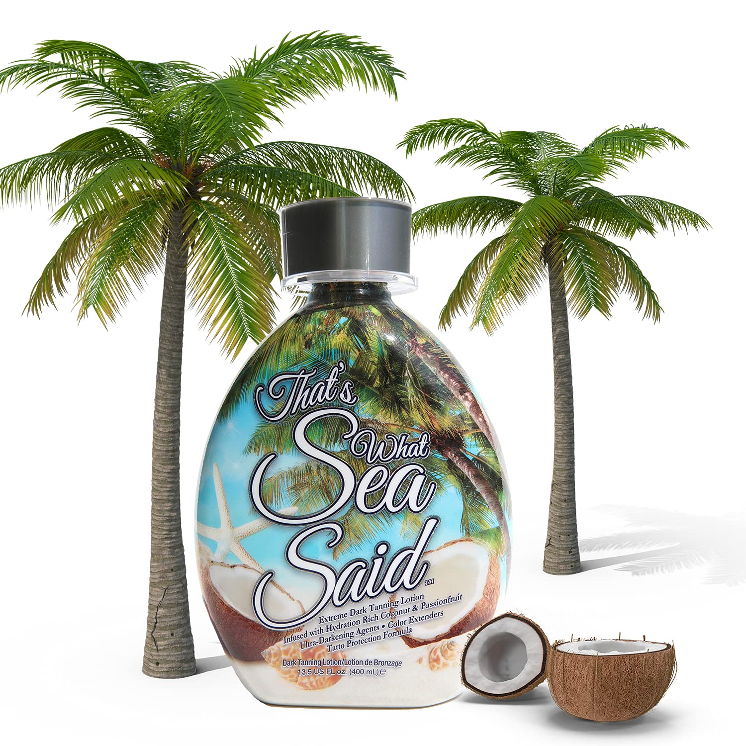 That’s What Sea Said Tanning Lotion Accelerator - For Indoor Tanning Beds and Outdoor Sun Tan - Safe for Face, Body and Tattoos - With Coconut Oil - No Bronzer - Image 7