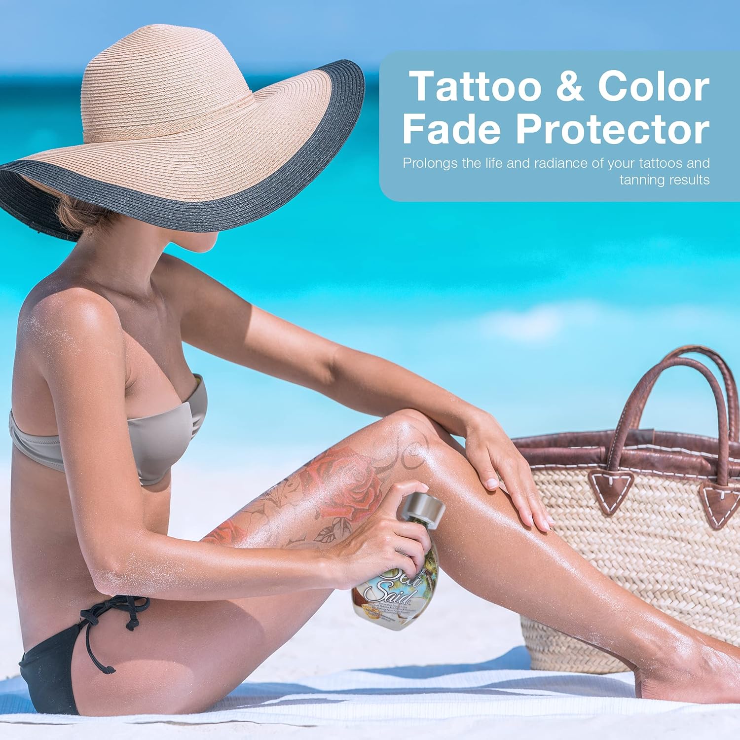 That’s What Sea Said Tanning Lotion Accelerator - For Indoor Tanning Beds and Outdoor Sun Tan - Safe for Face, Body and Tattoos - With Coconut Oil - No Bronzer - Image 5