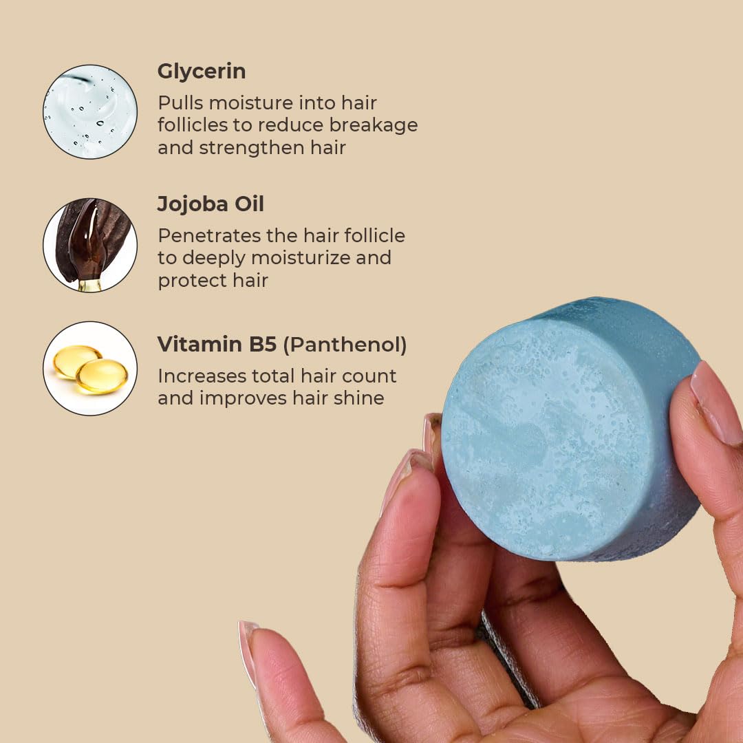 The Earthling Co. Conditioner Bar - Promote Hair Growth, Strengthen & Moisturize All Hair Types - Paraben & Sulfate Free formula with Natural Ingredients for Dry Hair (Wild Lavender, 1.8 oz) - Image 3