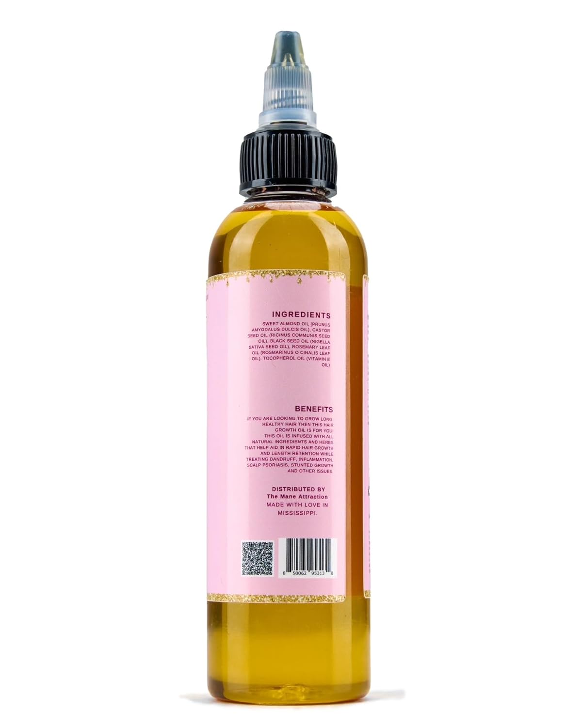 The Mane Attraction Hair Oil for All Hair Types, Infused with Rosemary Oil, Castor Oil & Black Seed Oil - Stimulating Hair Growth, Seals in Moisture, Soothes Irritated Scalp - 4 Fl Oz - Image 7