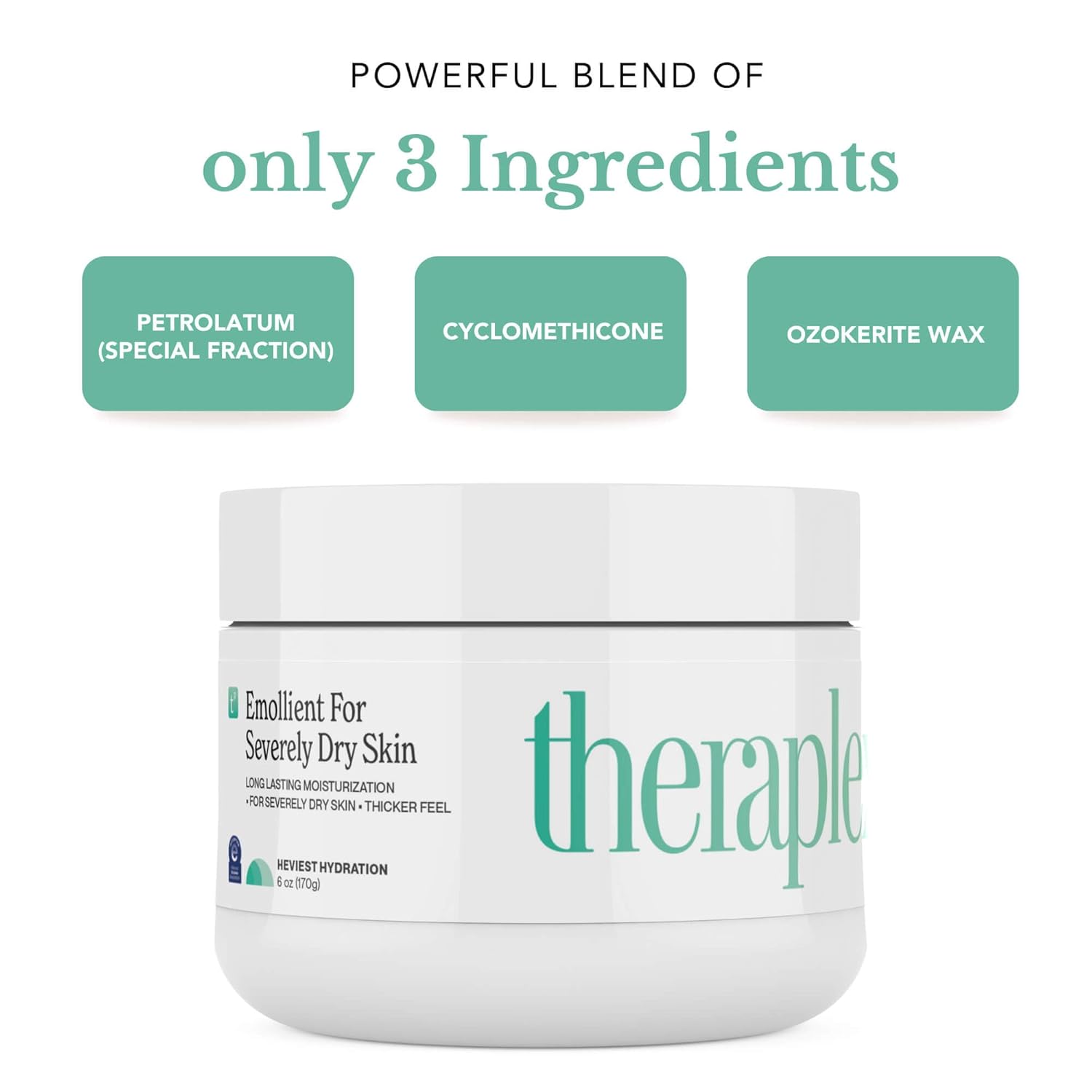 THERAPLEX Emollient Cream for Dry Skin - No Parabens or Preservatives, Noncomedogenic, Fragrance-free, Dermatologist Recommended - Long-lasting Moisturizing Cream and Heaviest Hydration (6 Oz) - Image 7