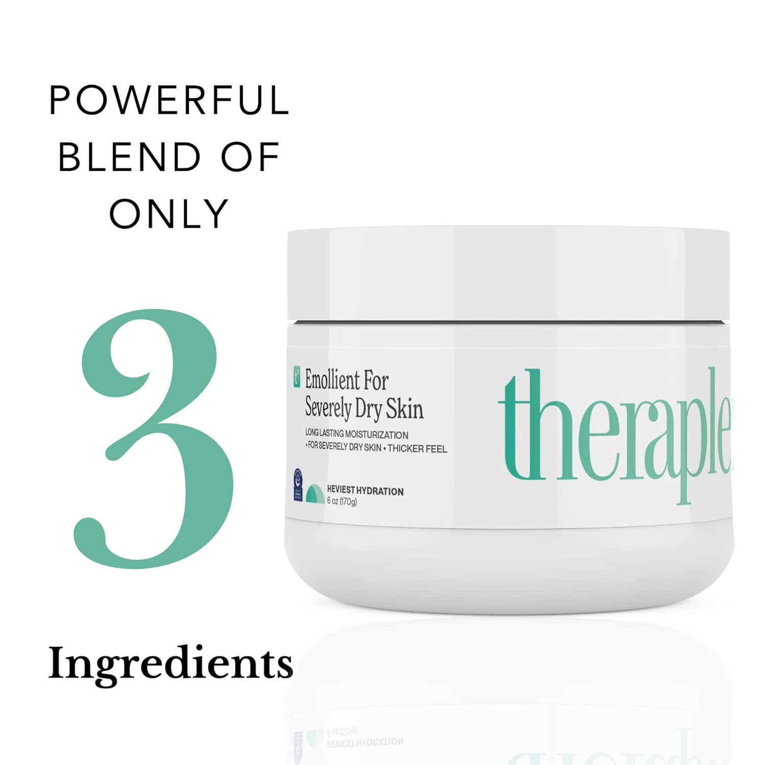 THERAPLEX Emollient Cream for Dry Skin - No Parabens or Preservatives, Noncomedogenic, Fragrance-free, Dermatologist Recommended - Long-lasting Moisturizing Cream and Heaviest Hydration (6 Oz) - Image 4