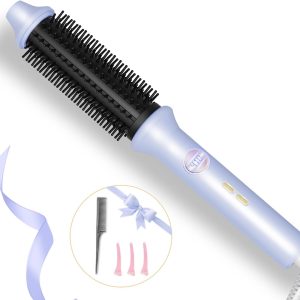 Thermal Brush, 1.26 Inch Curling Iron Brush with 10 Adjustable Heat Settings, Dual Voltage for Travel, Easy to Create Curling, Smooth Hair, Less Frizz