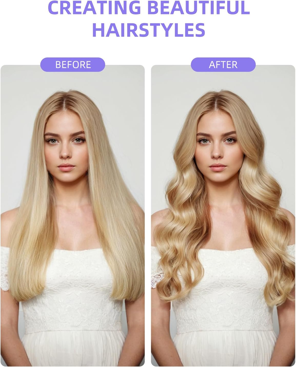 Thermal Brush, 1.26 Inch Curling Iron Brush with 10 Adjustable Heat Settings, Dual Voltage for Travel, Easy to Create Curling, Smooth Hair, Less Frizz - Image 7