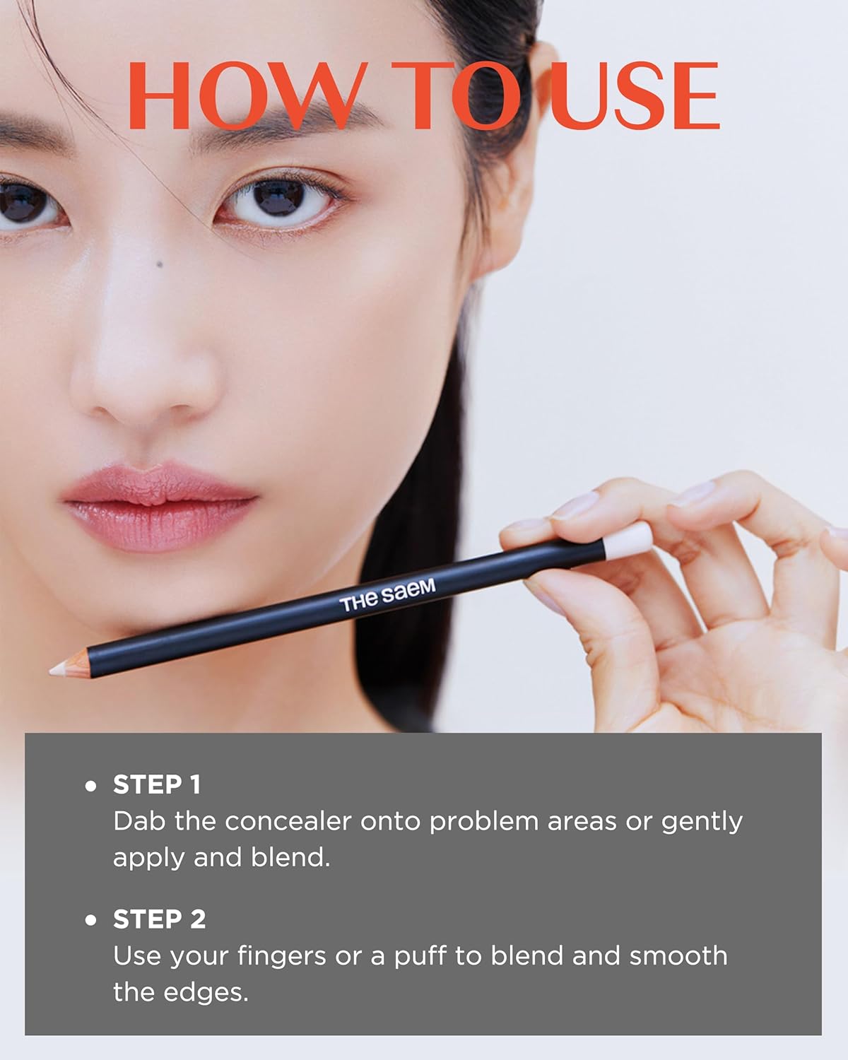 THESAEM Cover Perfection Concealer Pencil – Non Comedogenic spot Eraser - Conceal Blemish,Aging Spot,Acne&Freckle – Multi-Use Under Eye Concealer for Dark Circle,2g (2.0 Rich Beige) - Image 6