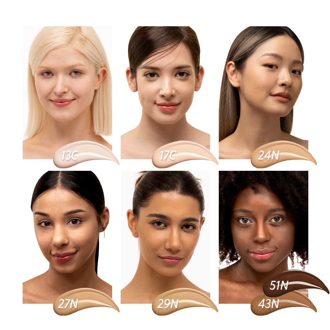 TIRTIR Mask Fit Red Cushion Foundation | Full coverage, Weightless, Skin fit, Satin Glow Finish, Korean Makeup, beauty, Tattoo cover up, Buildable (#23N Sand, 0.63 Fl Oz) - Image 3