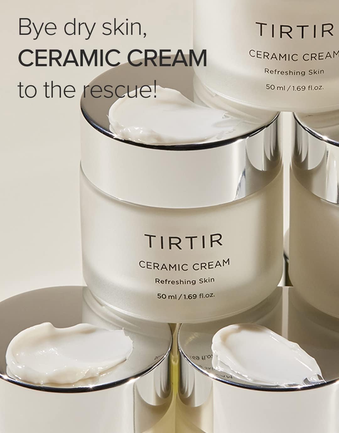 TIRTIR Natural Ceramide Cream 50ml for Deep Moisturization and Glass Skin Effect - Image 6