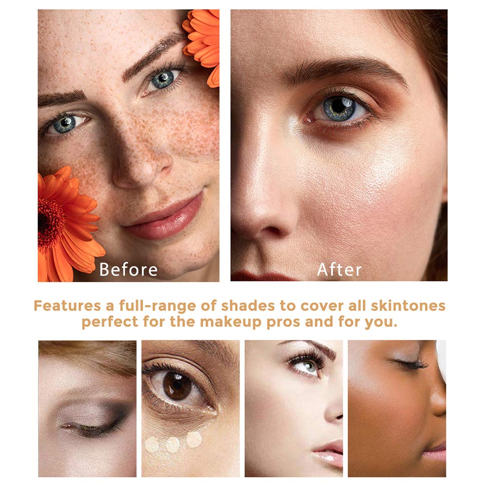 TLM Colour Changing Foundation, 2Pack Flawless Color Changing Foundation Makeup Base Moisturizing Liquid Foundation for Women, Concealer Cover, Girls SPF15, Sunscreen, Non-Greasy,Long Lasting - Image 5