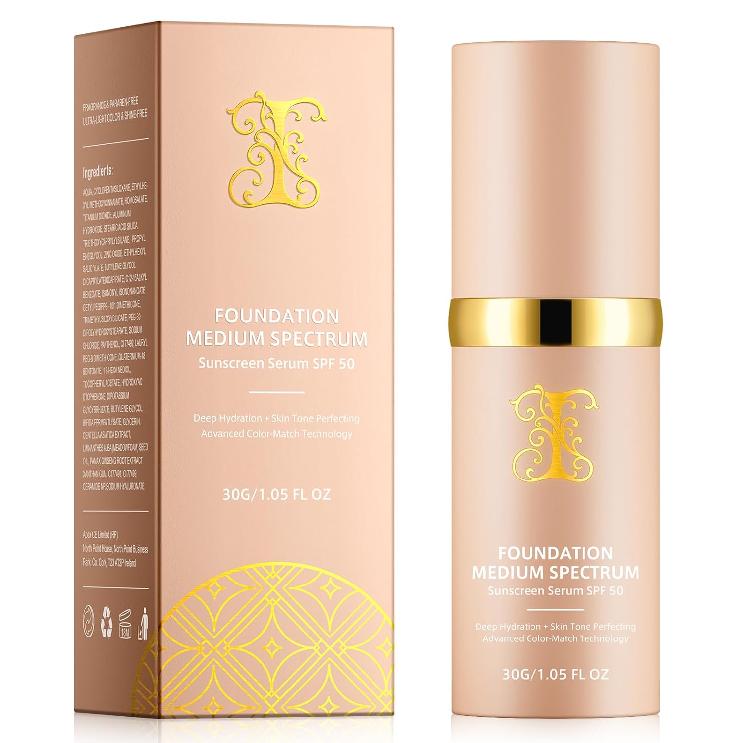TLM Colour Changing Foundation, 30ml TLM Concealer Cover Cream Liquid Flawless Full Coverage Natural Color Foundation Makeup Base Concealer for All Skin SPF15 (#2, 30ml)