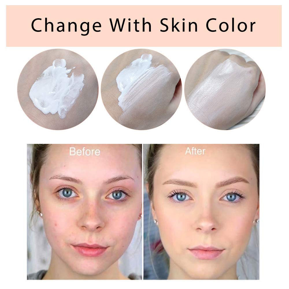 TLM Colour Changing Liquid Foundation Hides Wrinkles & Lines, BB Cream Makeup Base Concealer Cover Moisturizing Fluid for all Skin Tone SPF15, Pack of 1 - Image 5