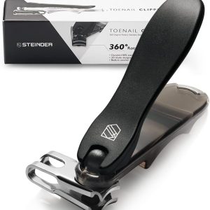 Toenail Clippers, Easy Angle Nail Clippers Toenail Care Steinder® Rotation 360 Rotafor Senior Finger Nail Clippers for Men Ingrown Nail and Easy use for Senior(Toenail Clippers)
