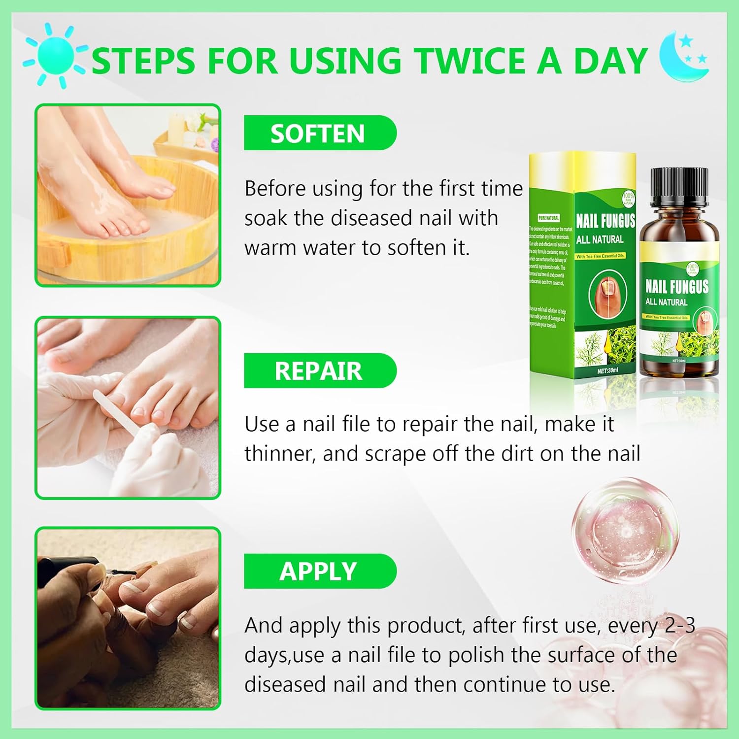 Toenail Fungus Treatment Extra Strength, Nail Treatments for Toenail with Naturally & Safely, Toe Nail Fungus Treatment Extra Strength for Thick, Broken, Discolored & Damaged Nail - Image 4