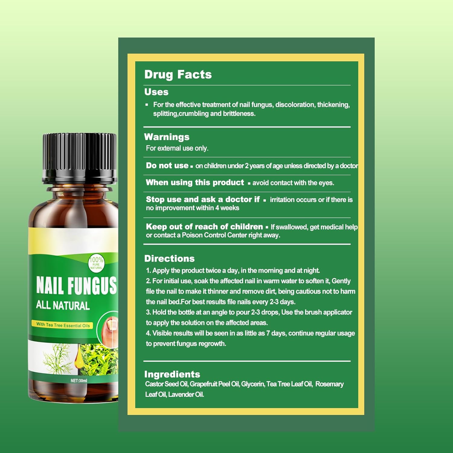 Toenail Fungus Treatment Extra Strength, Nail Treatments for Toenail with Naturally & Safely, Toe Nail Fungus Treatment Extra Strength for Thick, Broken, Discolored & Damaged Nail - Image 8
