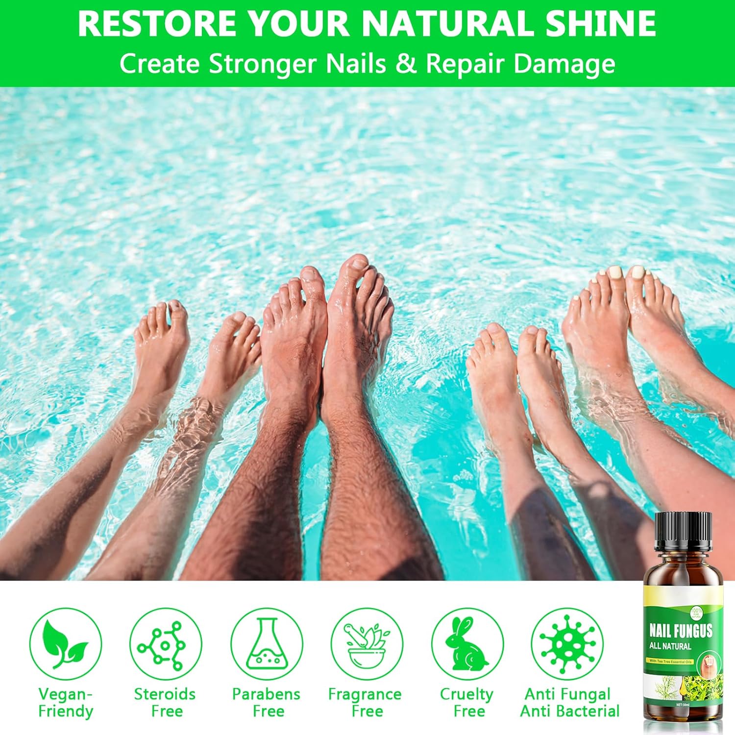 Toenail Fungus Treatment Extra Strength, Nail Treatments for Toenail with Naturally & Safely, Toe Nail Fungus Treatment Extra Strength for Thick, Broken, Discolored & Damaged Nail - Image 7